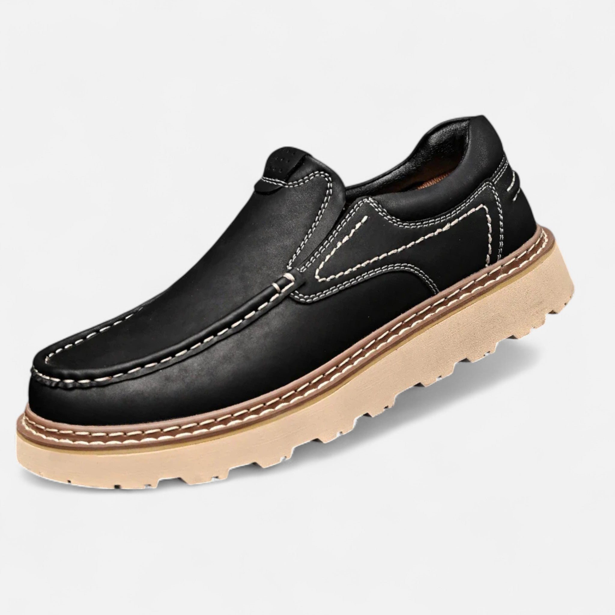 Ancienne Monde | Mocassins Homme Monza en Cuir Classique