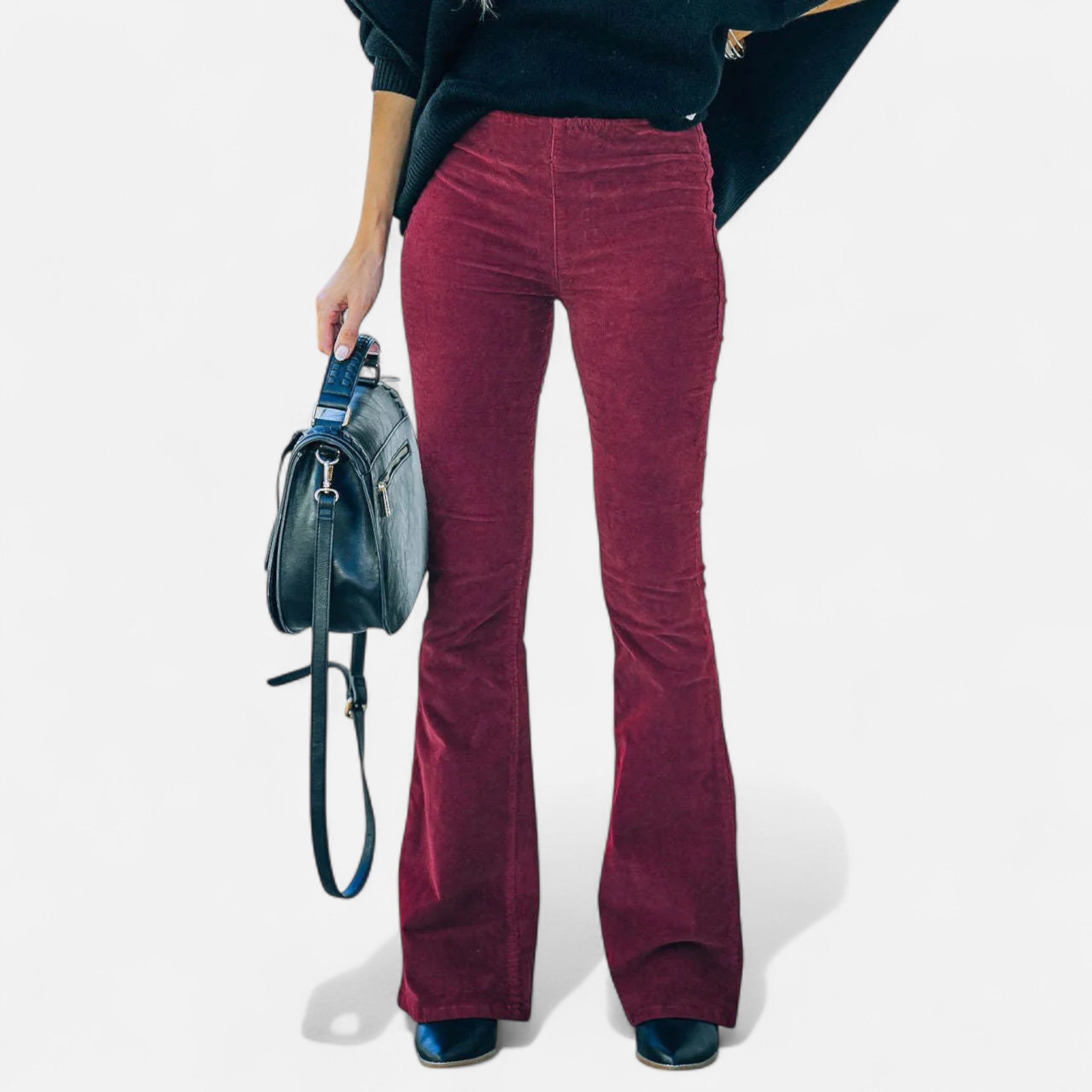 Ancienne Monde | Pantalon Femme Taille Haute Évasé – Style Intemporel, Silhouette Élégante