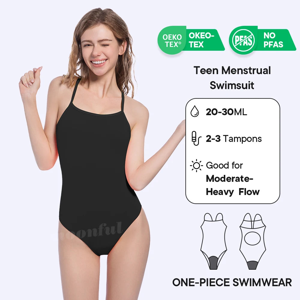 Costume da bagno per il ciclo donna in cotone