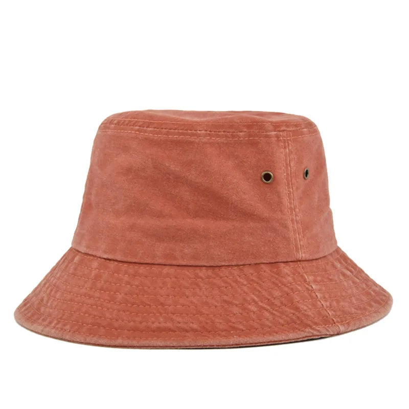 Klobouk bucket bob de soleil z prané bavlny pro muže i ženy do přírody