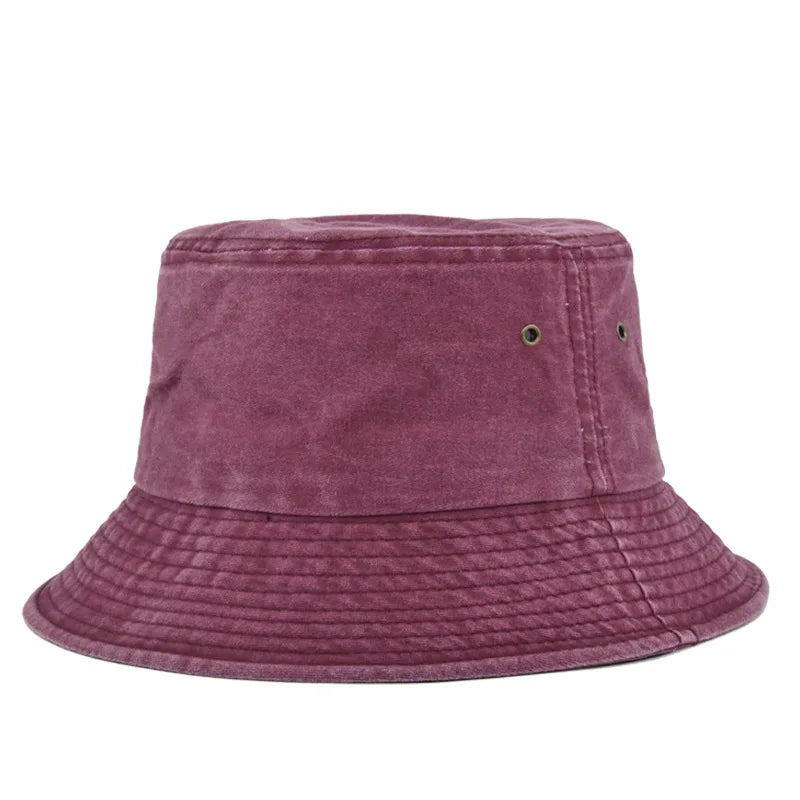 Klobouk bucket bob de soleil z prané bavlny pro muže i ženy do přírody