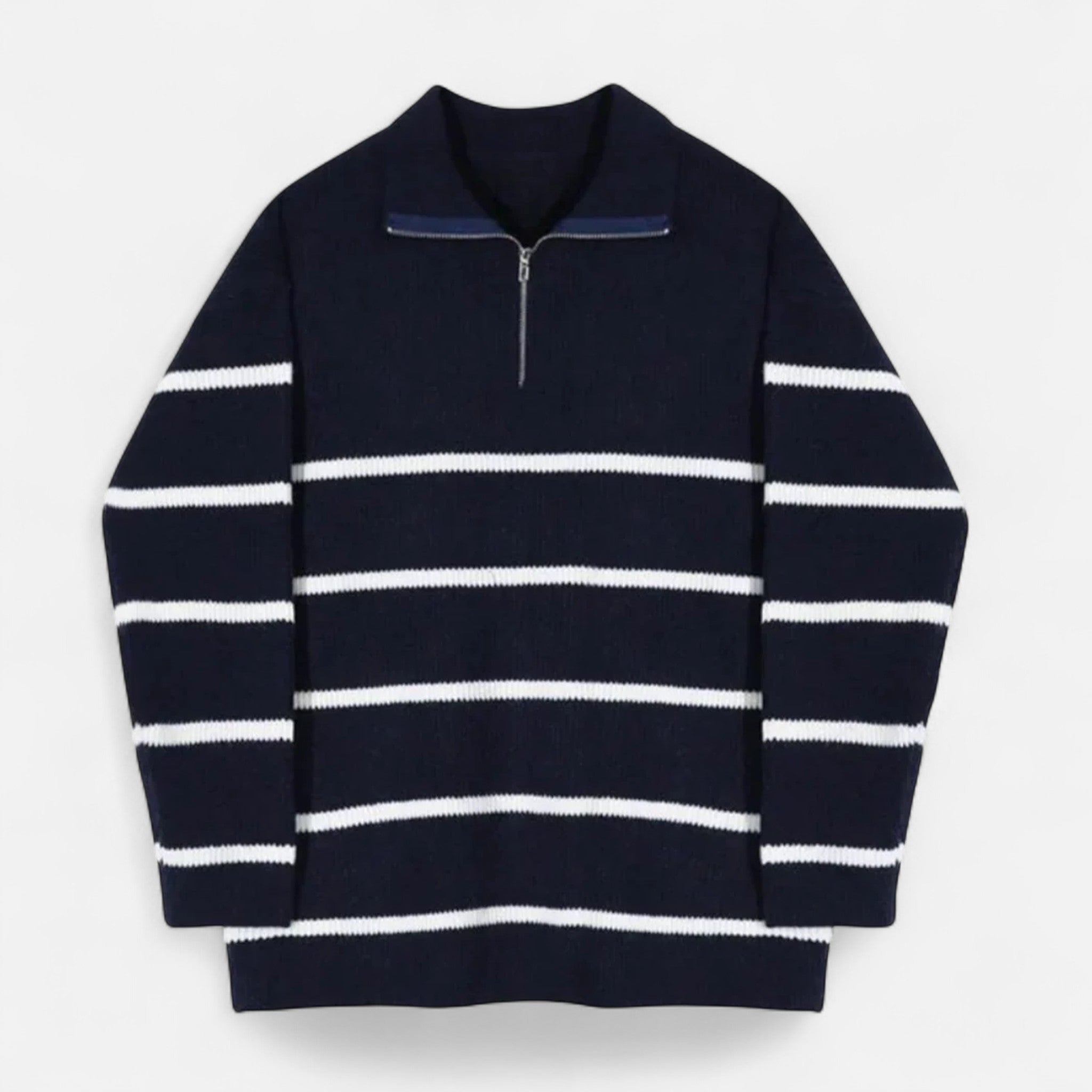 Ancienne Monde | Pull Demi-Zip Rétro Homme – Héritage Vintage, Raffinement Moderne