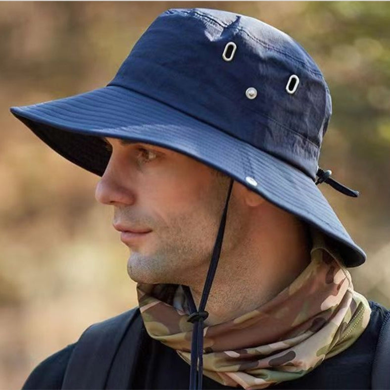 Unisexový klobouk bob na venkovní aktivity s šňůrkou