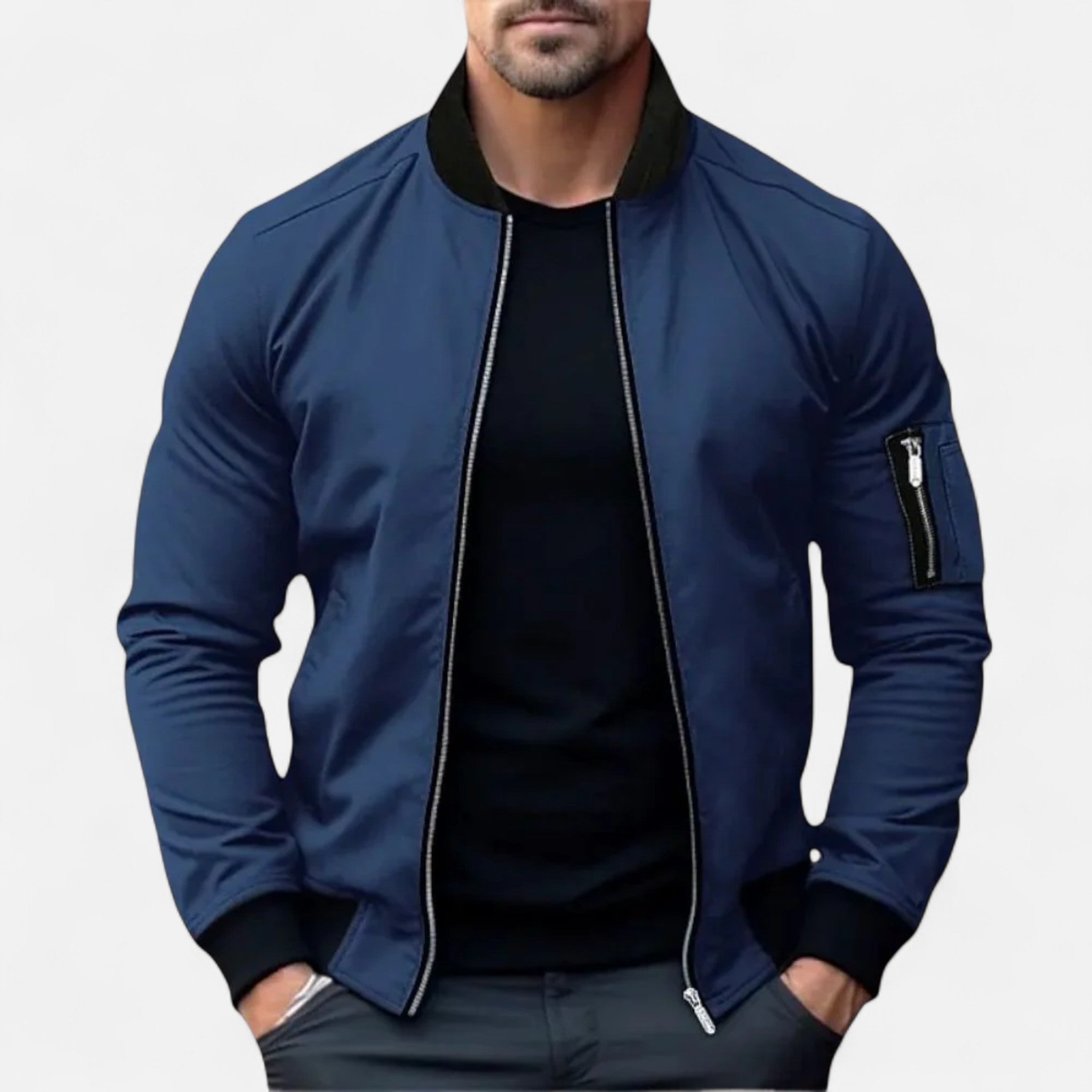 Ancienne Monde | Blouson Homme Léger Bomber Élégance Intemporelle
