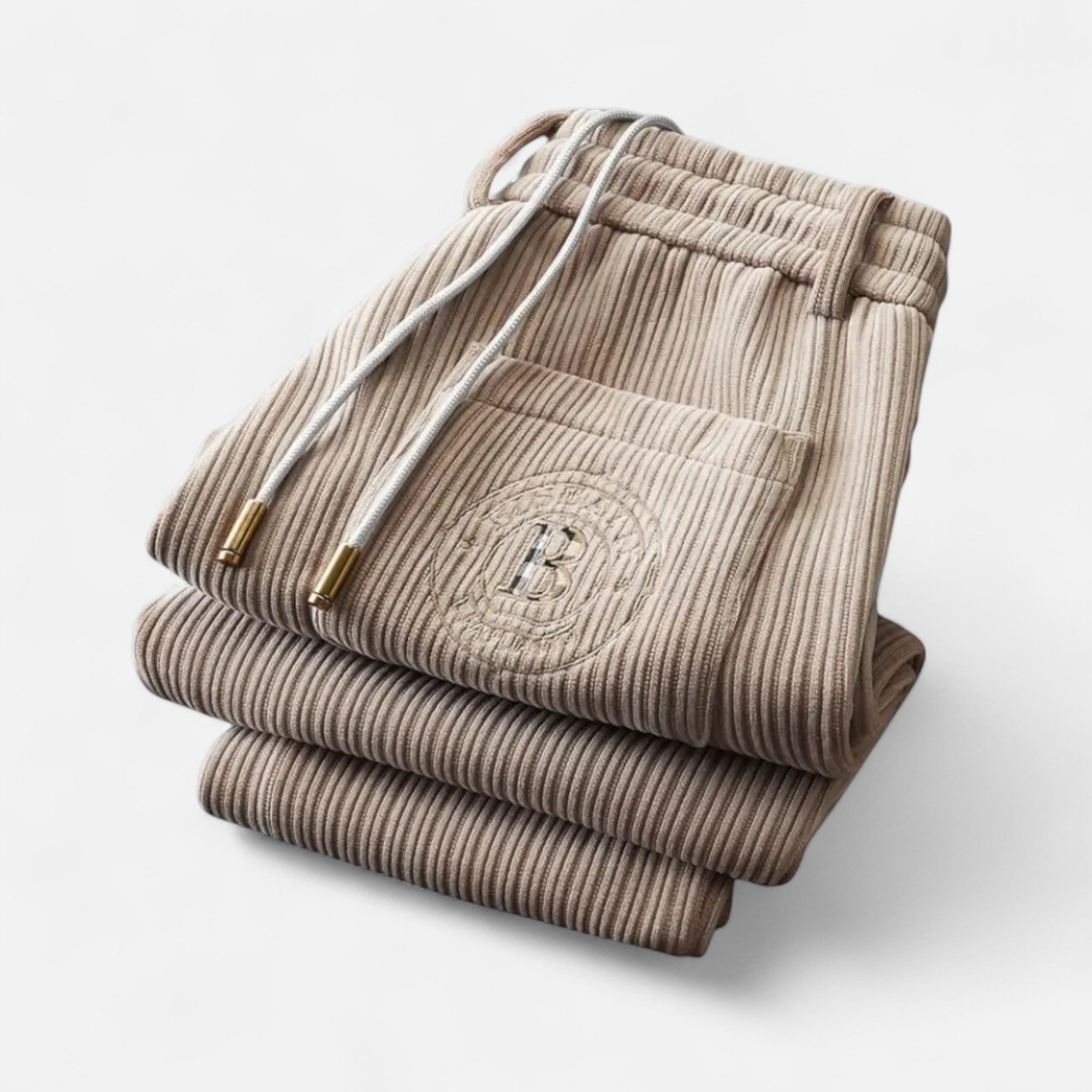Ancienne Monde | Pantalon Homme Survêtement en Velours Côtelé