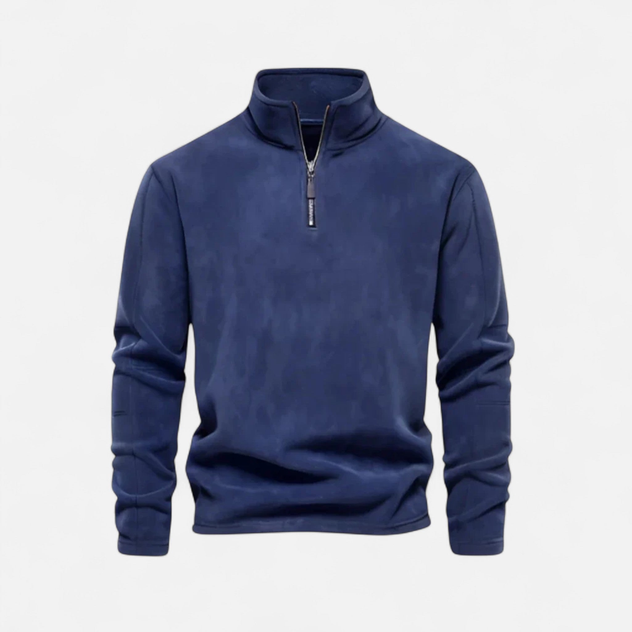 Ancienne Monde | Pull Polaire Homme Demi-Zip Col Haut Premium