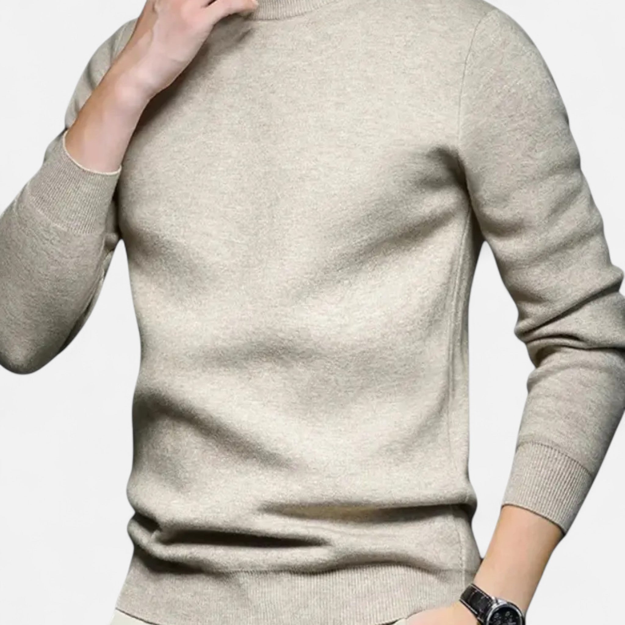 Ancienne Monde | Pull Homme Col Rond Maille Classique Confort
