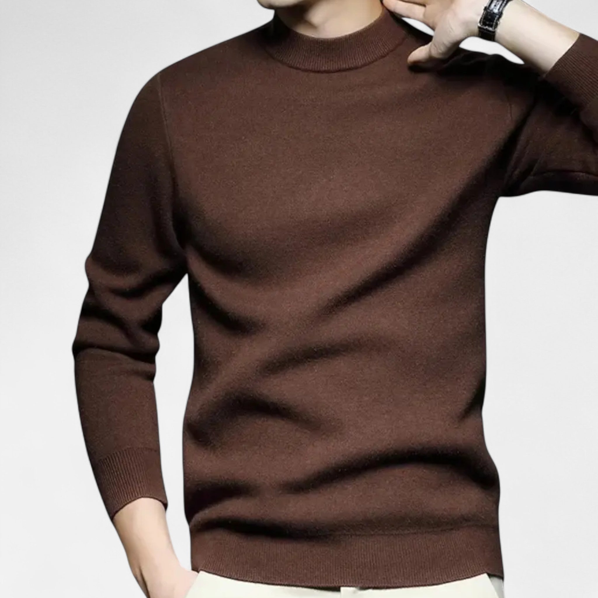 Ancienne Monde | Pull Homme Col Rond Maille Classique Confort