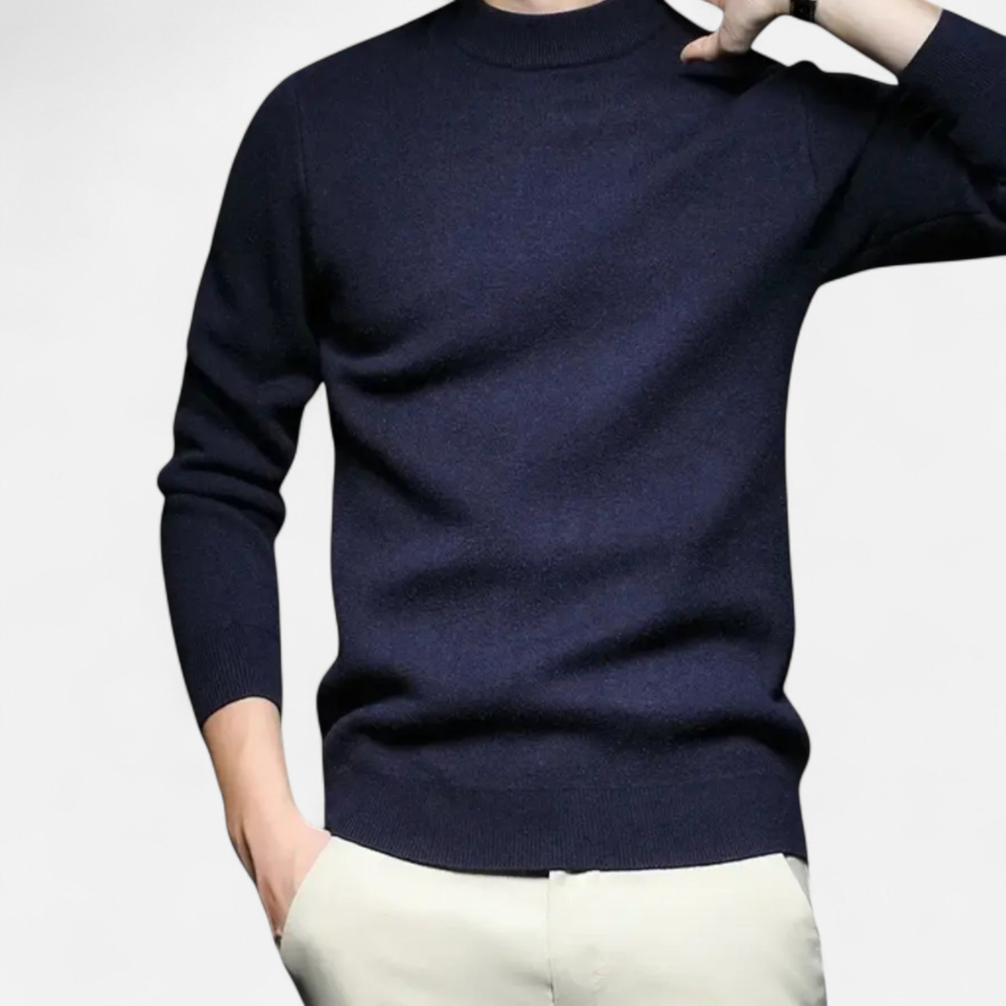 Ancienne Monde | Pull Homme Col Rond Maille Classique Confort