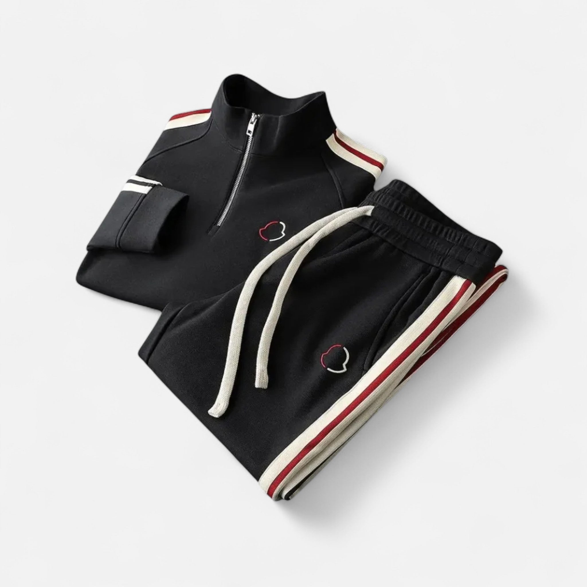 Ancienne Monde | Ensemble Survêtement Homme Demi-Zip Élégance Sportive