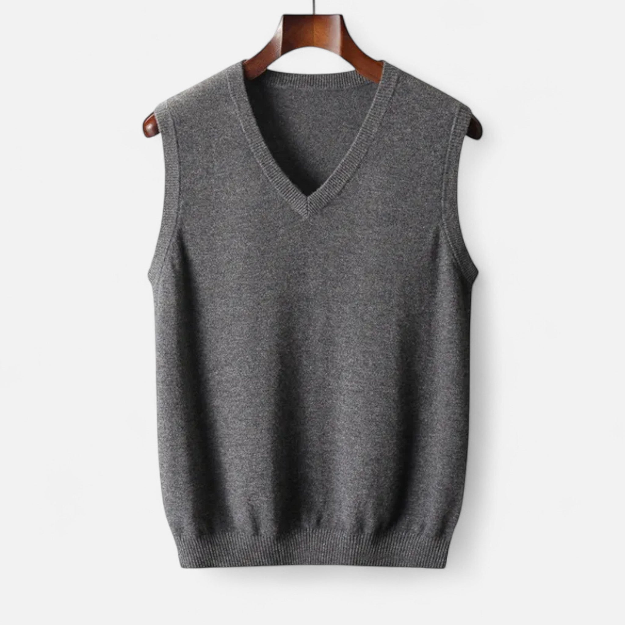 Ancienne Monde | Gilet Homme Col V en Laine Mérinos