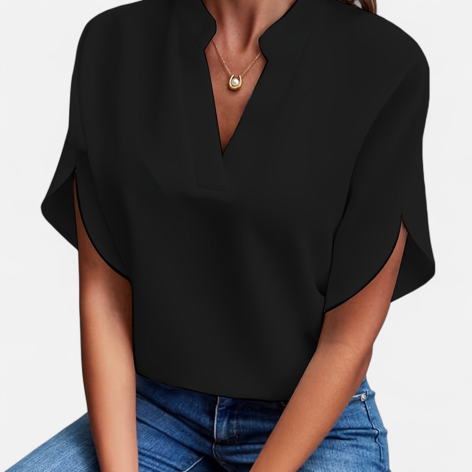 Ancienne Monde | Blouse à Manches Évasées pour Femme – Silhouette Élégante pour un Style Sans Effort du Jour au Soir