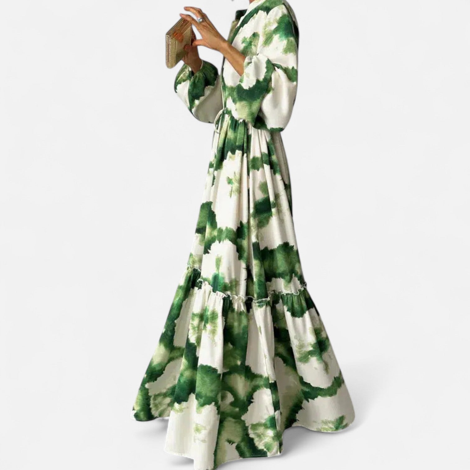 Ancienne Monde | Robe Longue à Manches Longues Femme – Élégance Flottante, Simplicité Raffinée