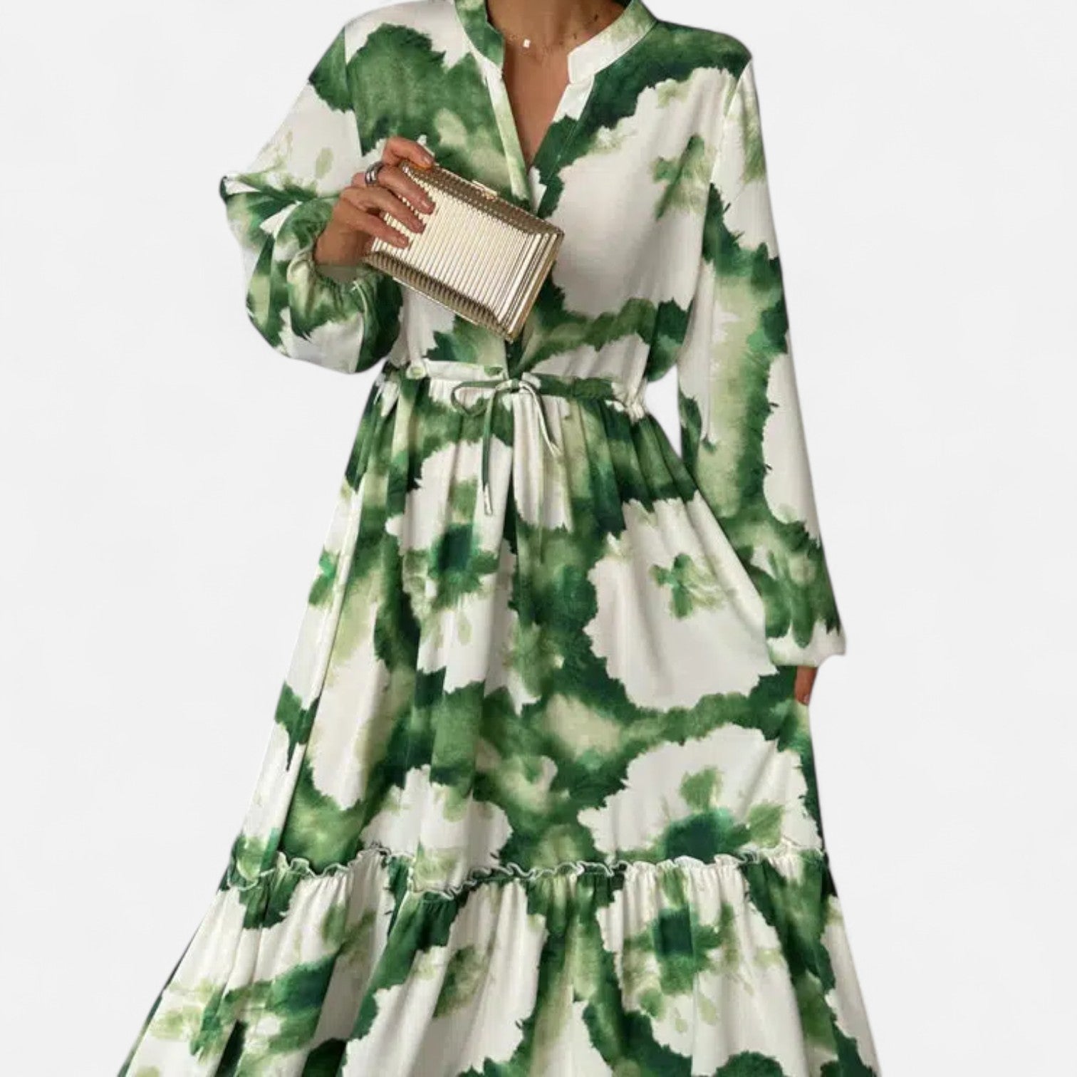Ancienne Monde | Robe Longue à Manches Longues Femme – Élégance Flottante, Simplicité Raffinée