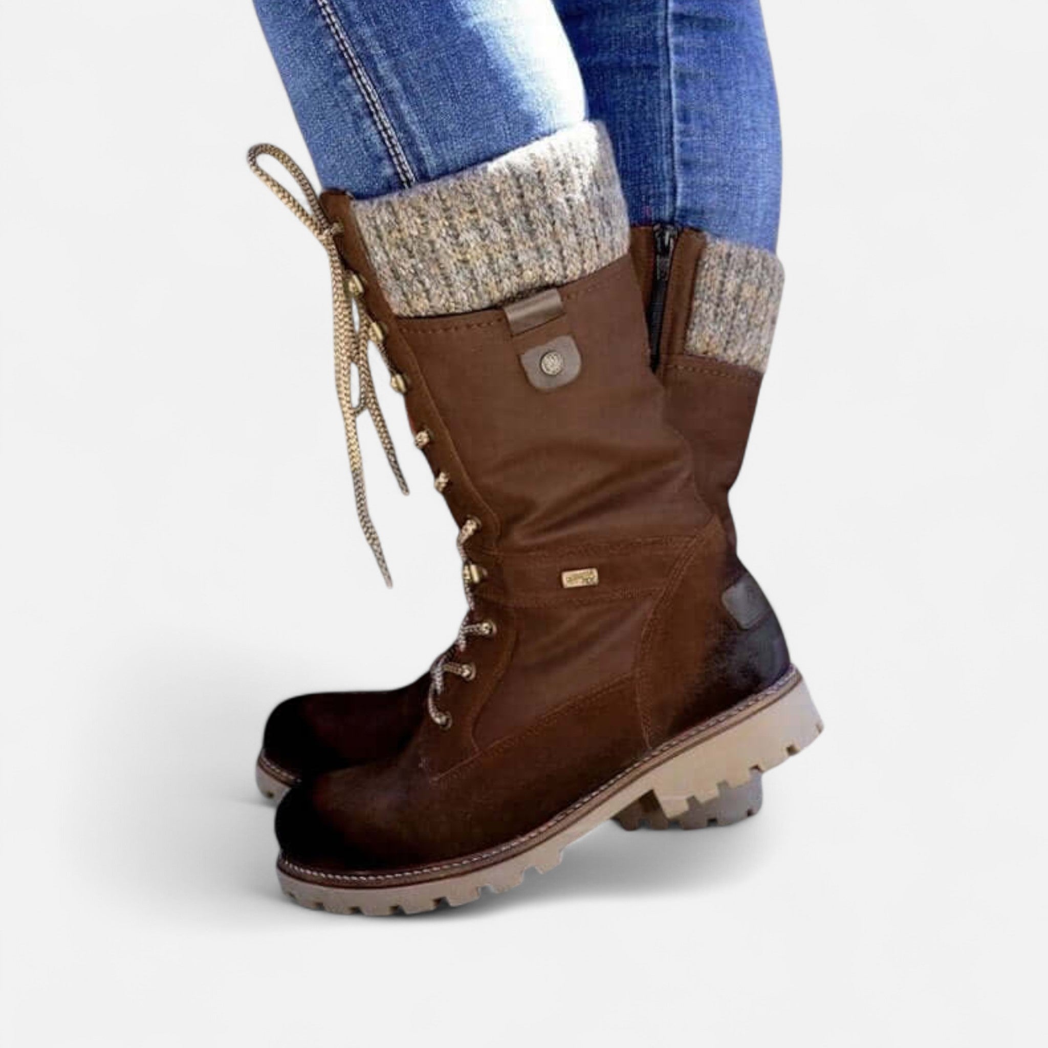 Ancienne Monde | Bottes d’Hiver Imperméables et Antidérapantes pour Femme