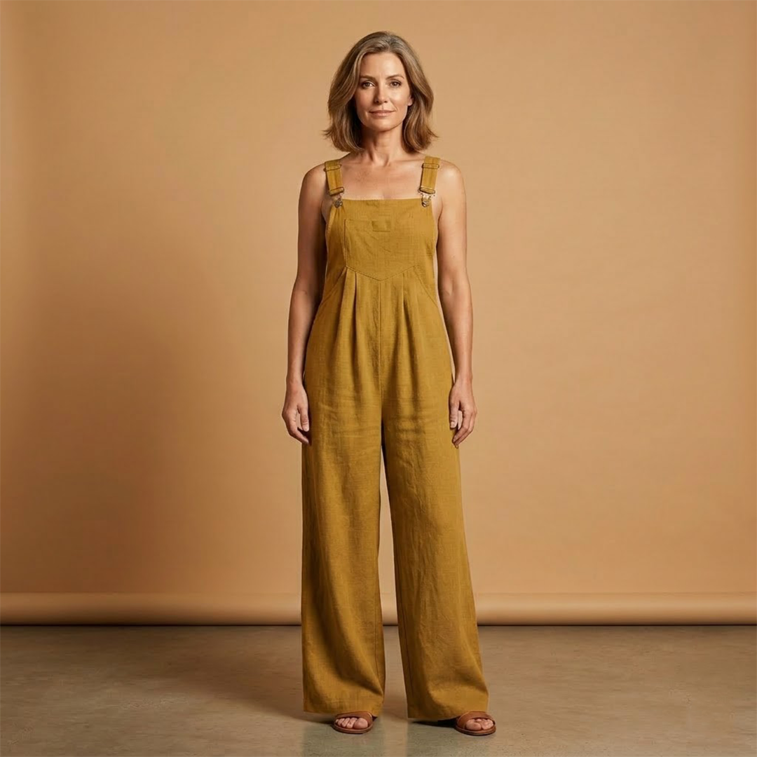Mono de verano para mujer - prenda holgada con bolsillos laterales | vacaciones