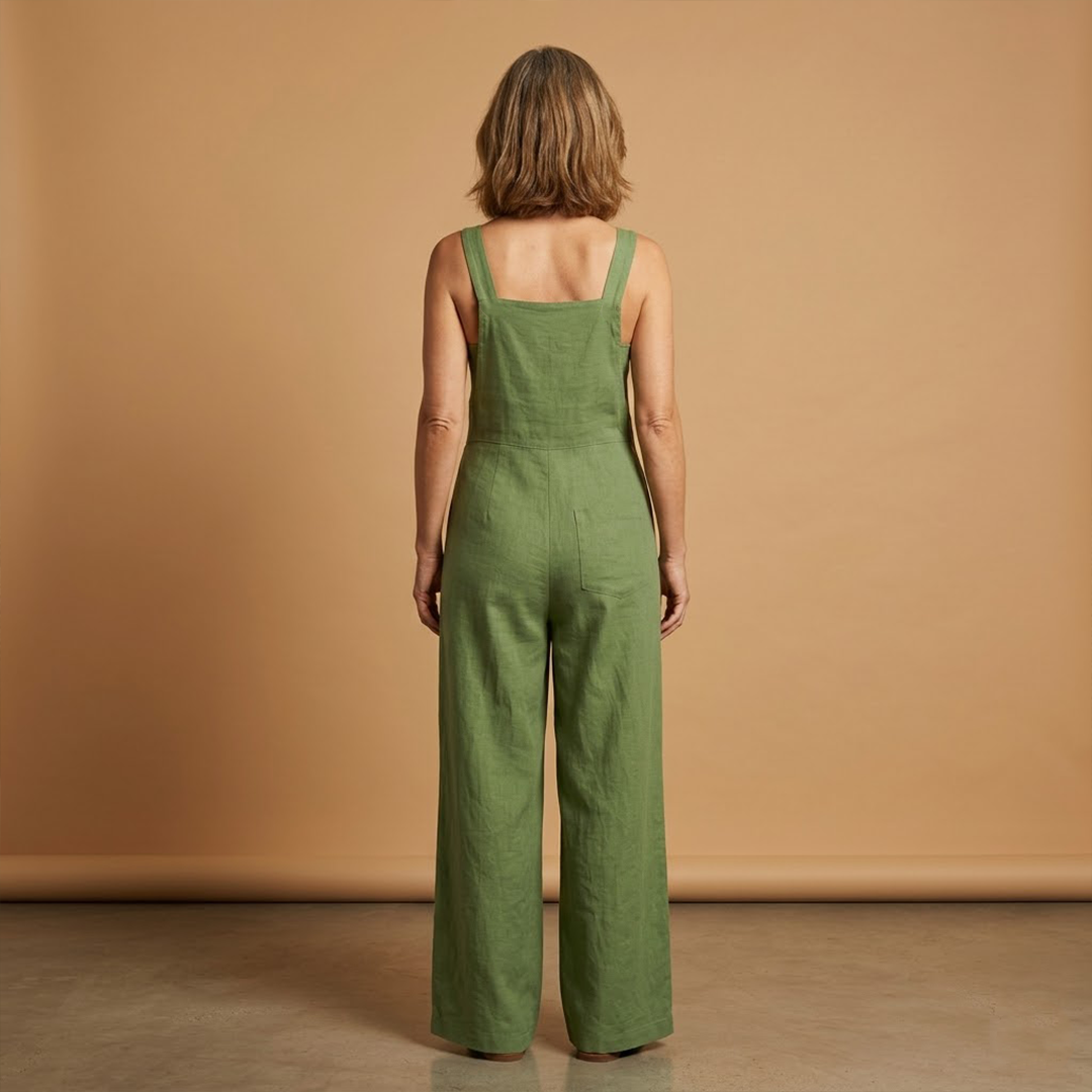 Mono de verano para mujer - prenda holgada con bolsillos laterales | vacaciones