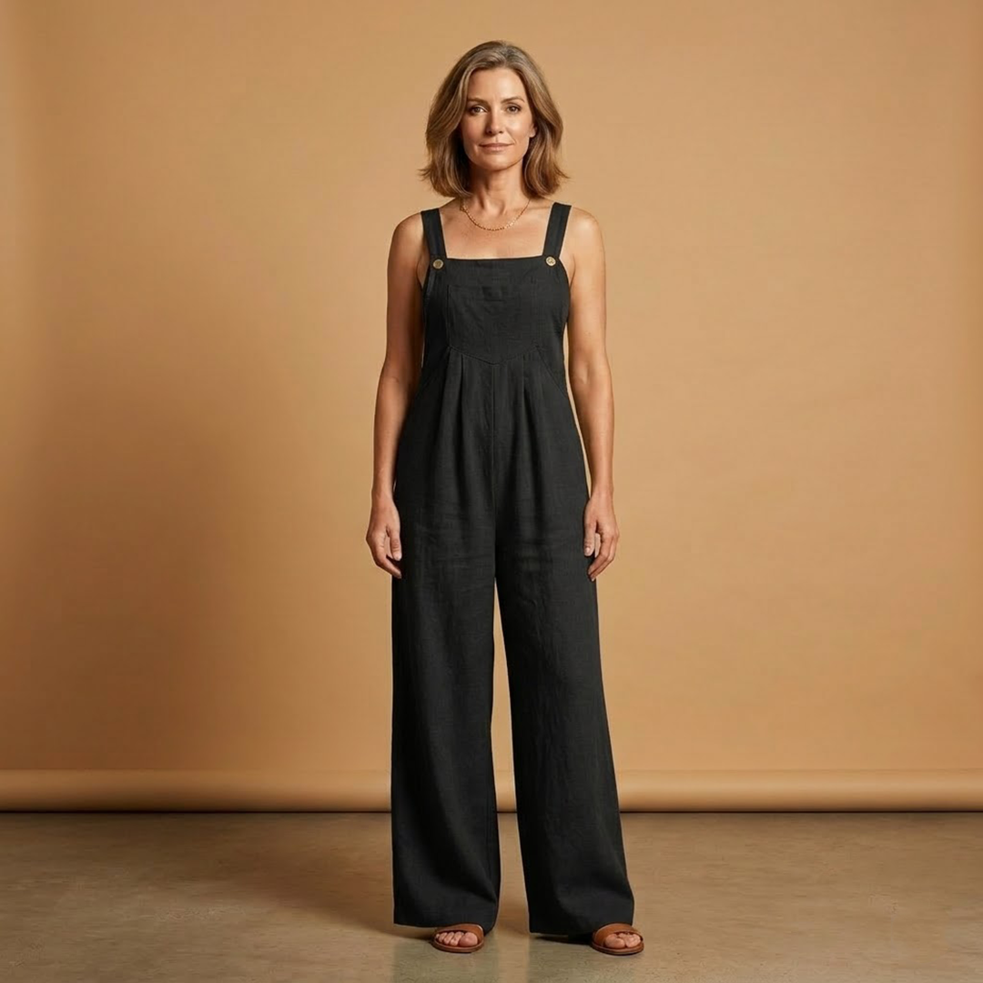 Mono de verano para mujer - prenda holgada con bolsillos laterales | vacaciones