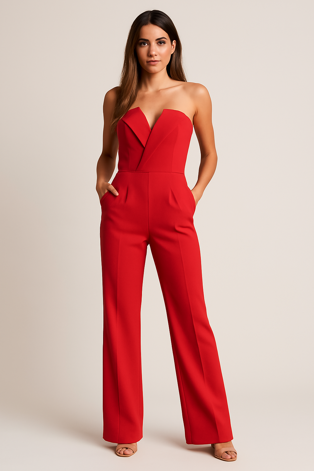 Combinaison Tuxedo Sans Manches