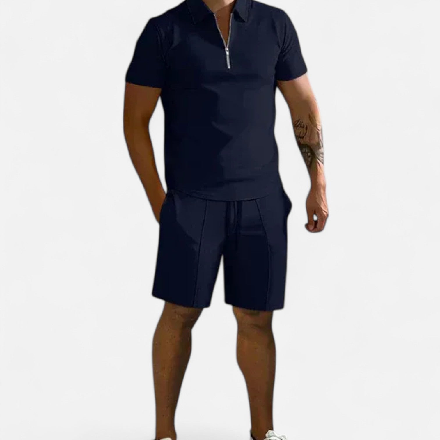 Ancienne Monde | Ensemble Polo et Short pour Homme – Coordination Raffinée, Style Sans Effort