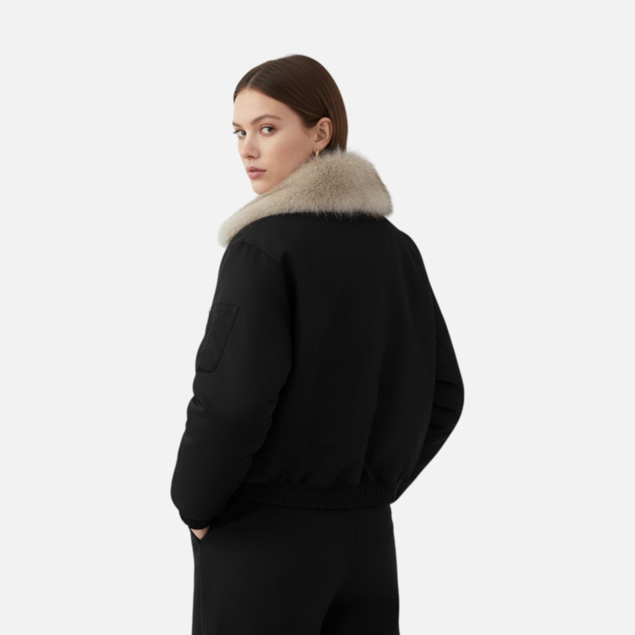 Ancient World | Women's Winter Coat with Fur Collar