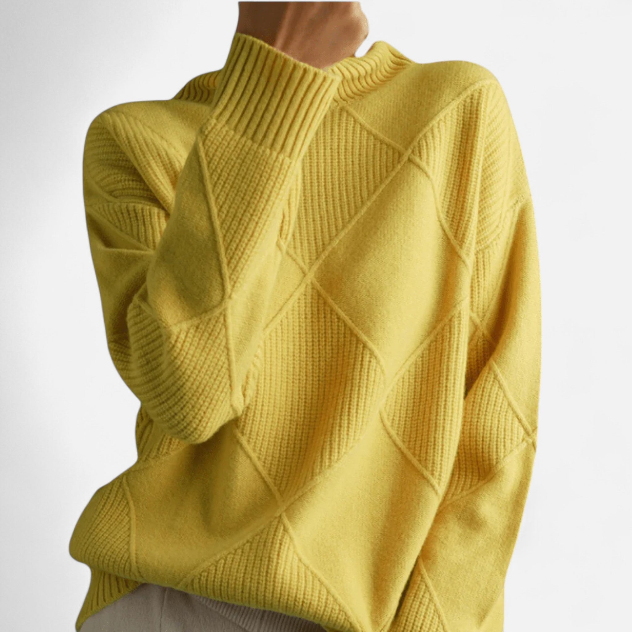 Ancienne Monde | Pull Femme Col Roulé Doux en Maille Premium
