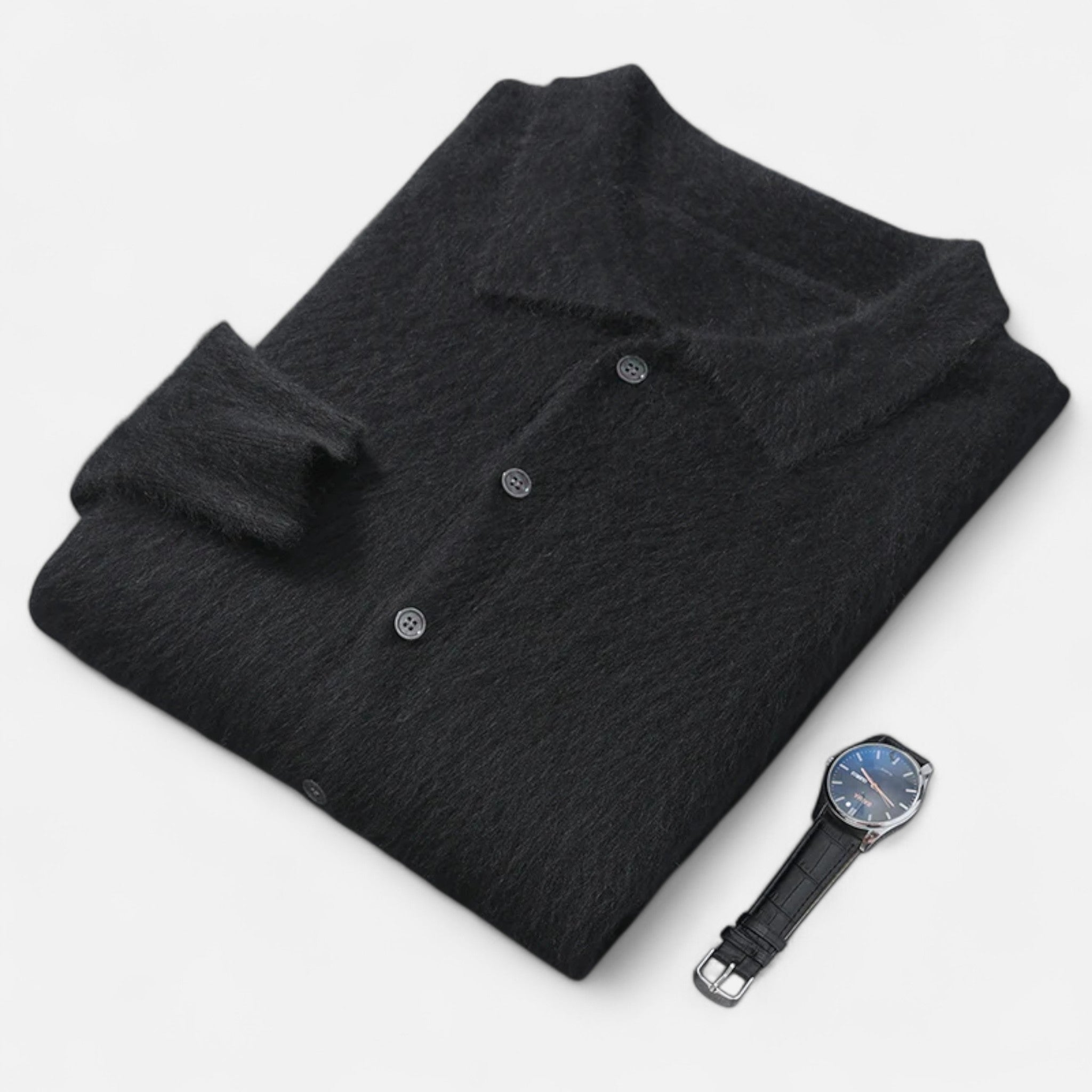 Ancienne Monde | Pull Veste Homme Col Polo Intemporel