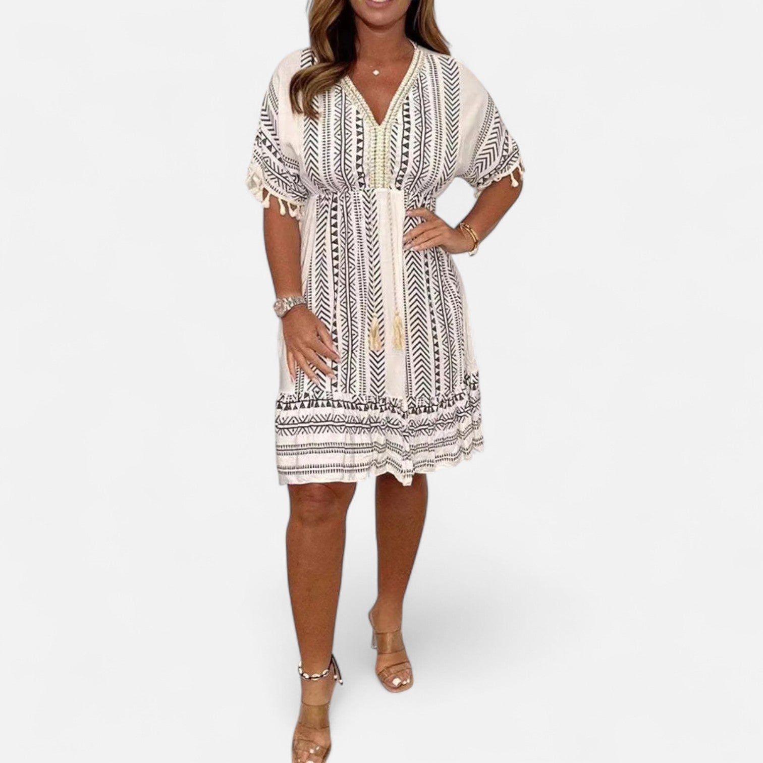 Ancienne Monde | Robe Longue Bohème pour Femme – Élégance Estivale Chic aux Détails Artisanaux