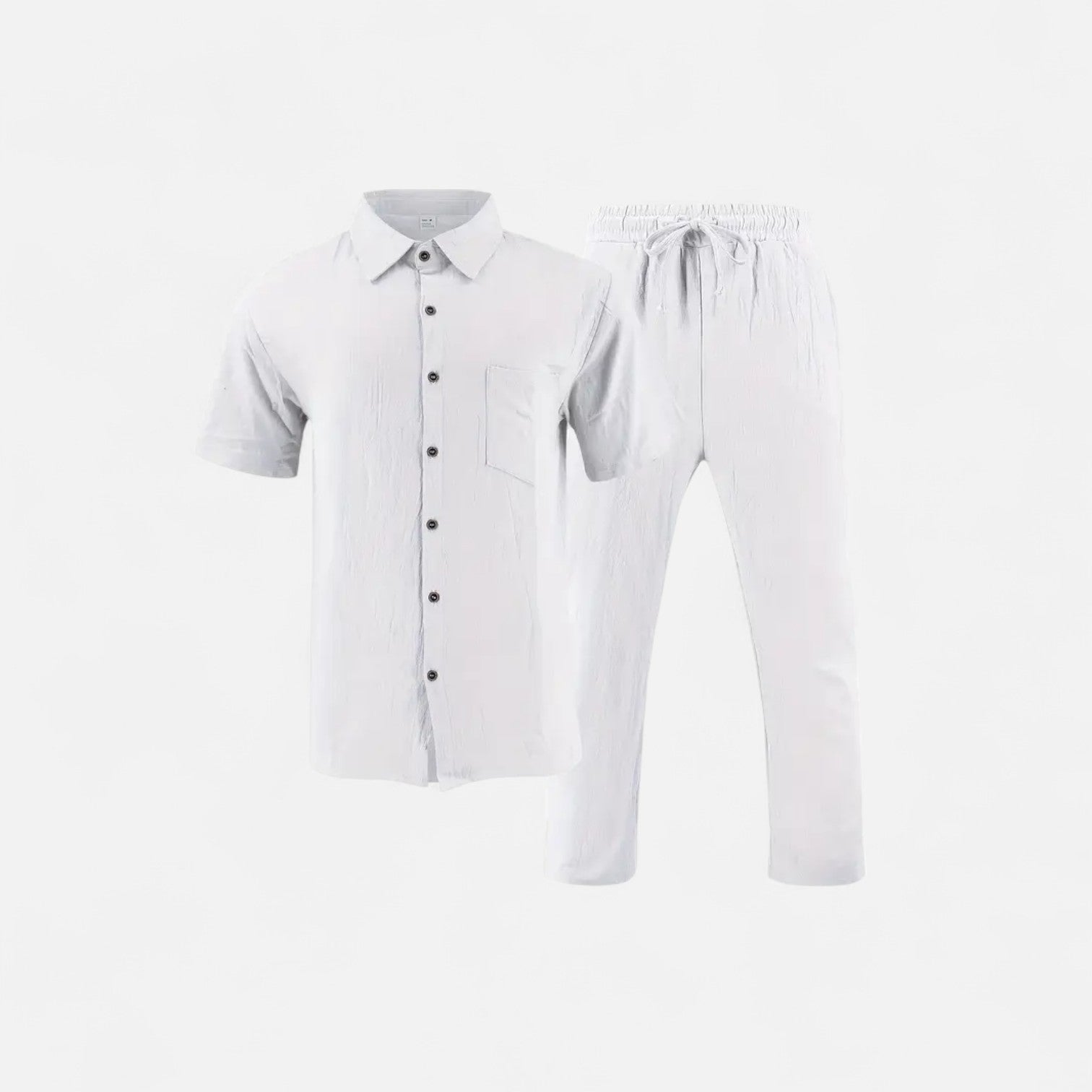 Ancienne Monde | Ensemble Chemise & Pantalon Vintage pour Homme – Style Héritage