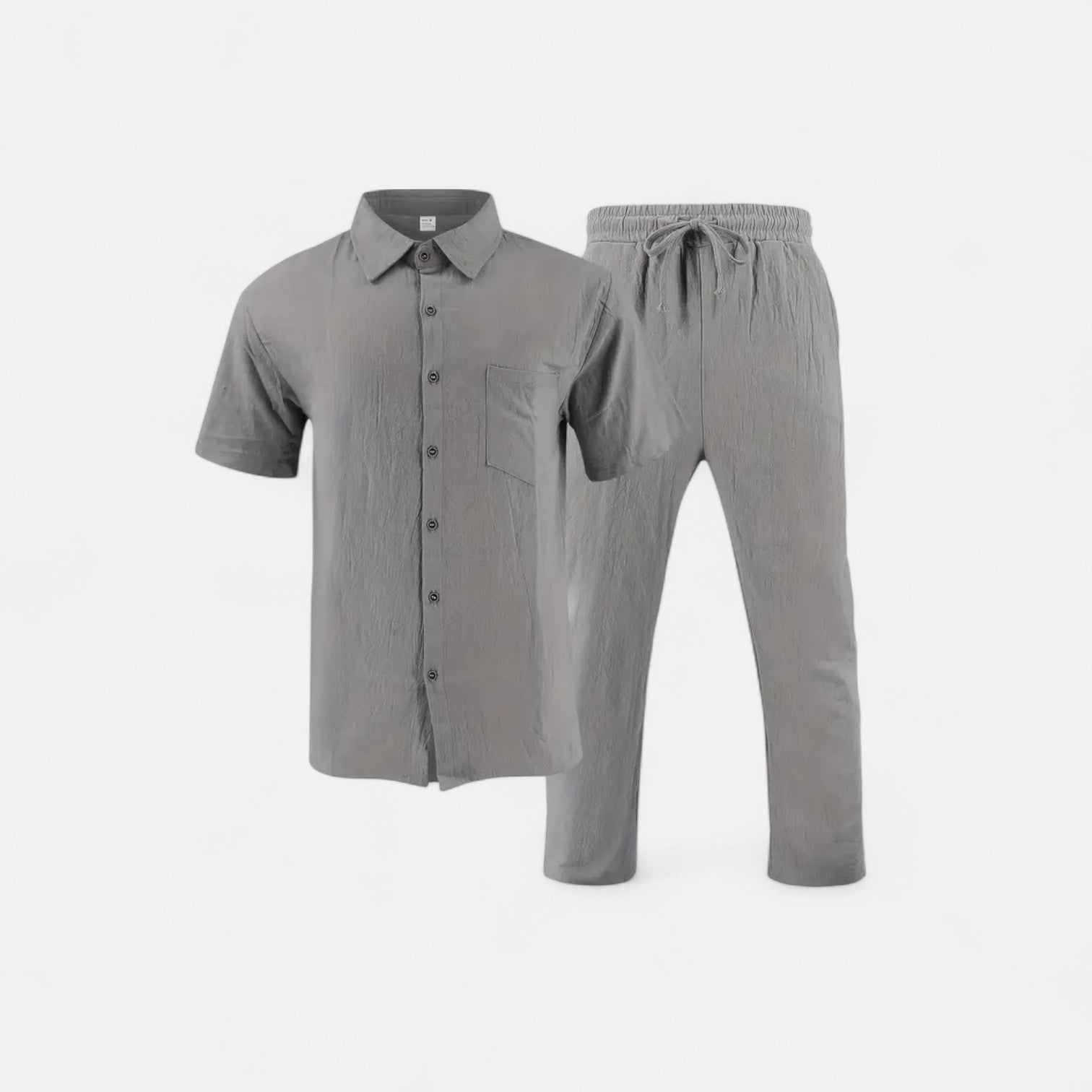 Ancienne Monde | Ensemble Chemise & Pantalon Vintage pour Homme – Style Héritage