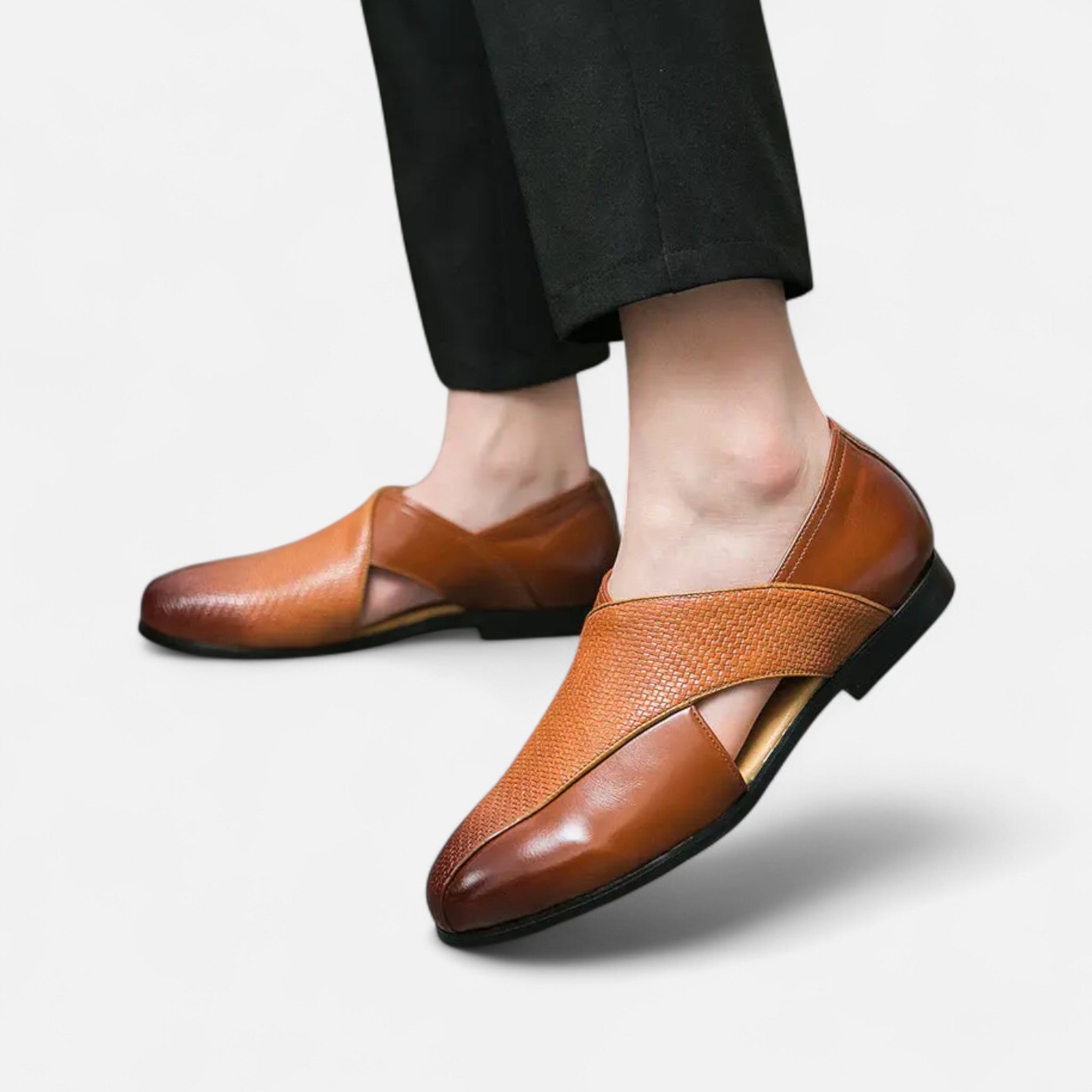 Ancienne Monde | Mocassins Homme en Cuir Véritable Faits Main