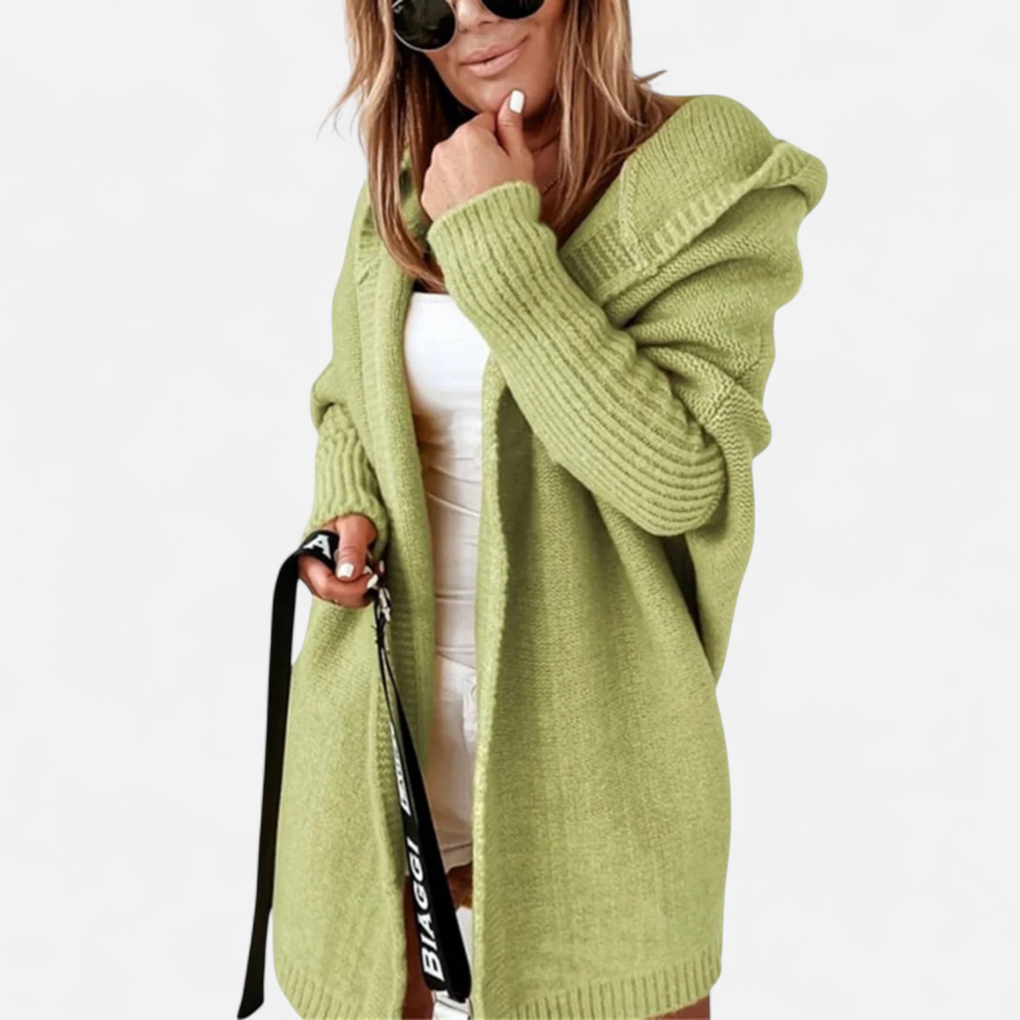 Ancienne Monde | Cardigan Femme Mi-Long Élégance Héritée en Maille