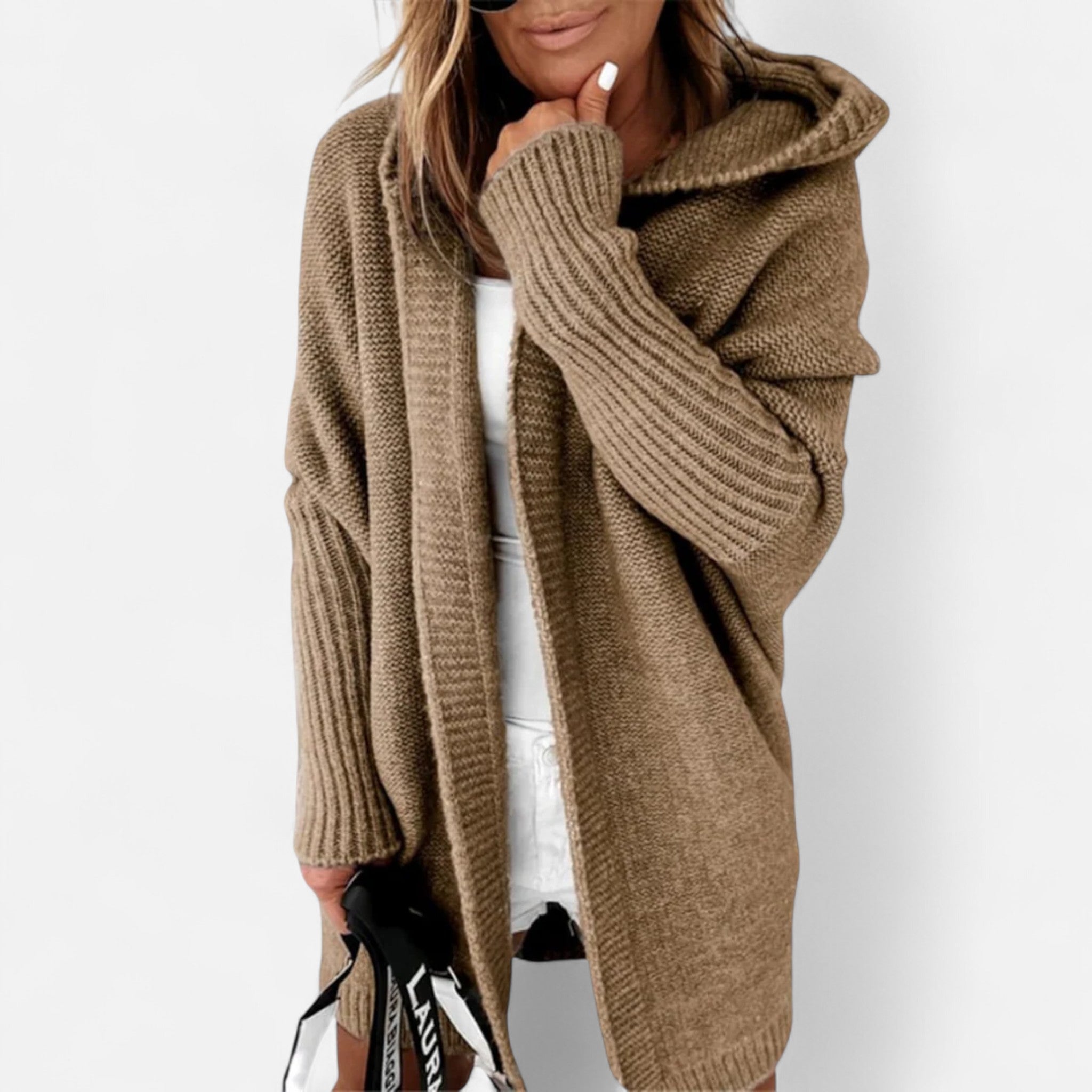 Ancienne Monde | Cardigan Femme Mi-Long Élégance Héritée en Maille