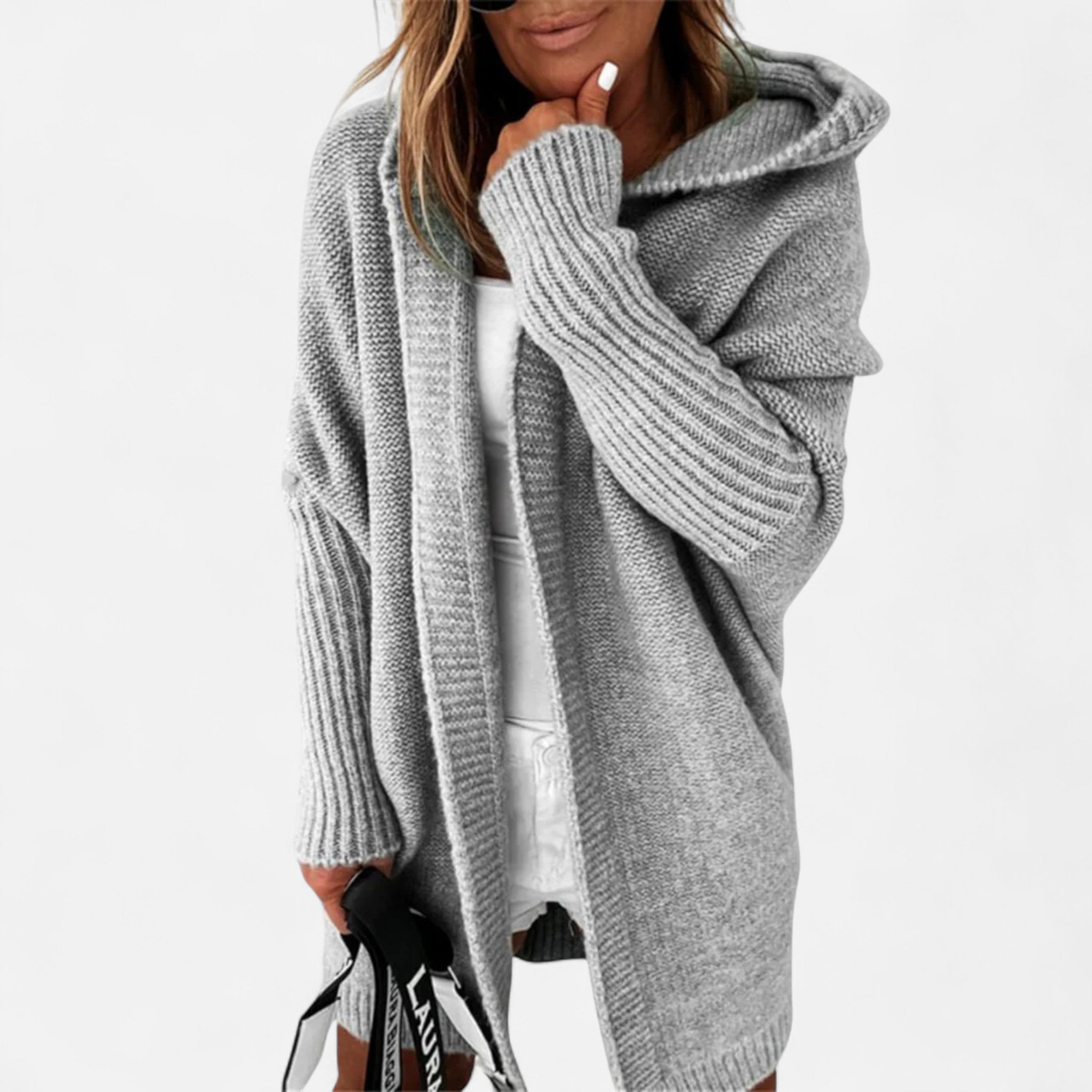 Ancienne Monde | Cardigan Femme Mi-Long Élégance Héritée en Maille