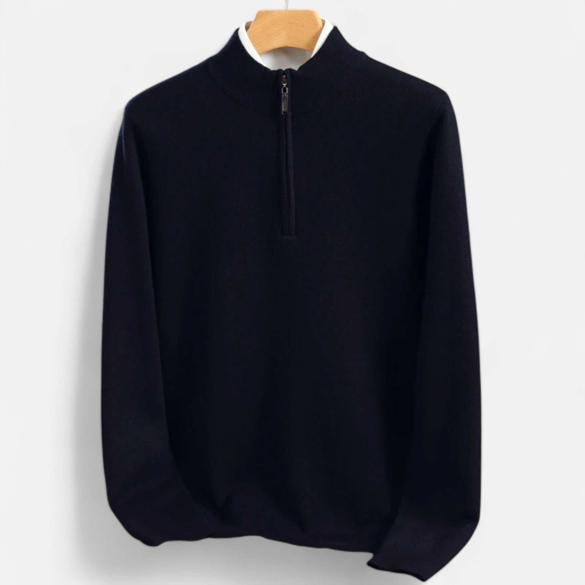 Ancienne Monde | Pull Homme Demi-Zip Laine Mérinos Premium