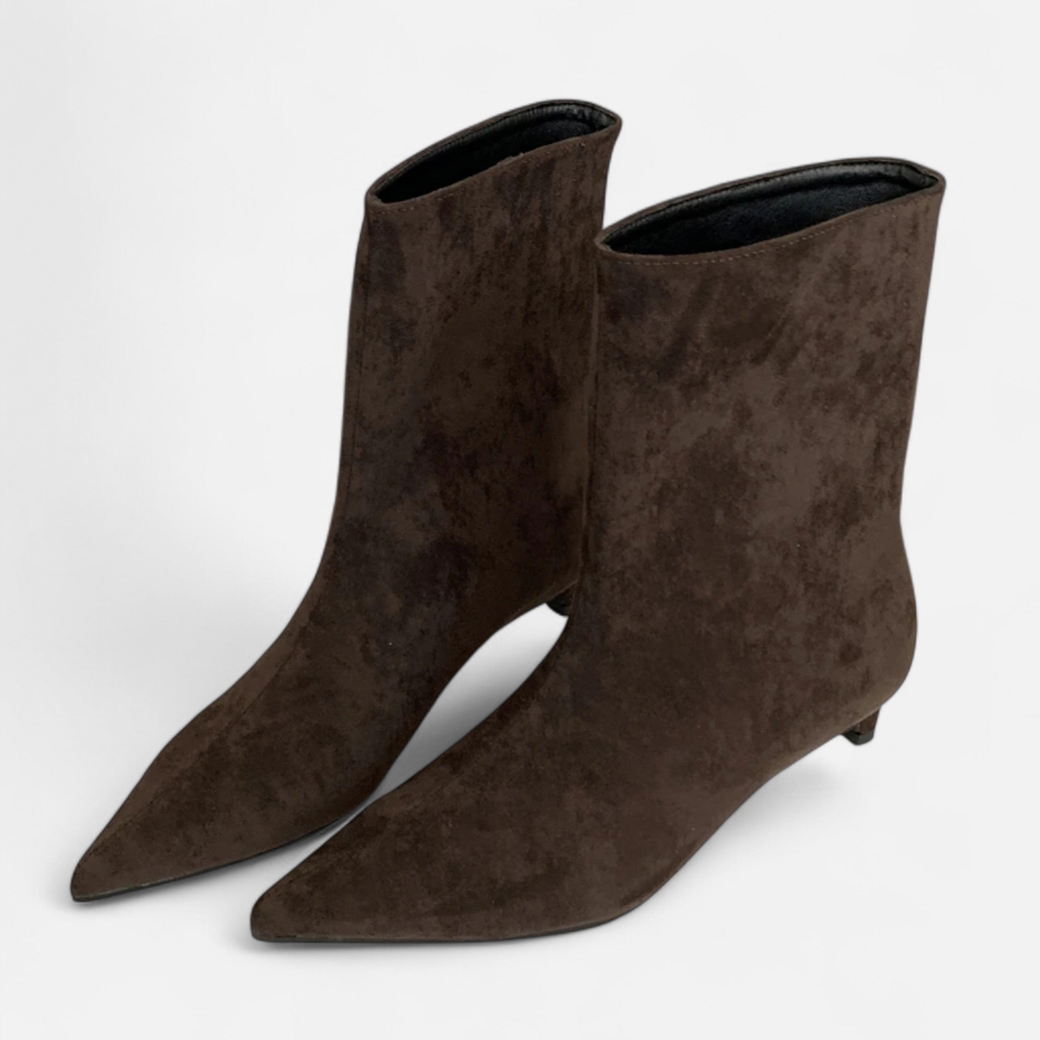 Ancienne Monde | Bottines Femme Pointues Talon Bas Vintage