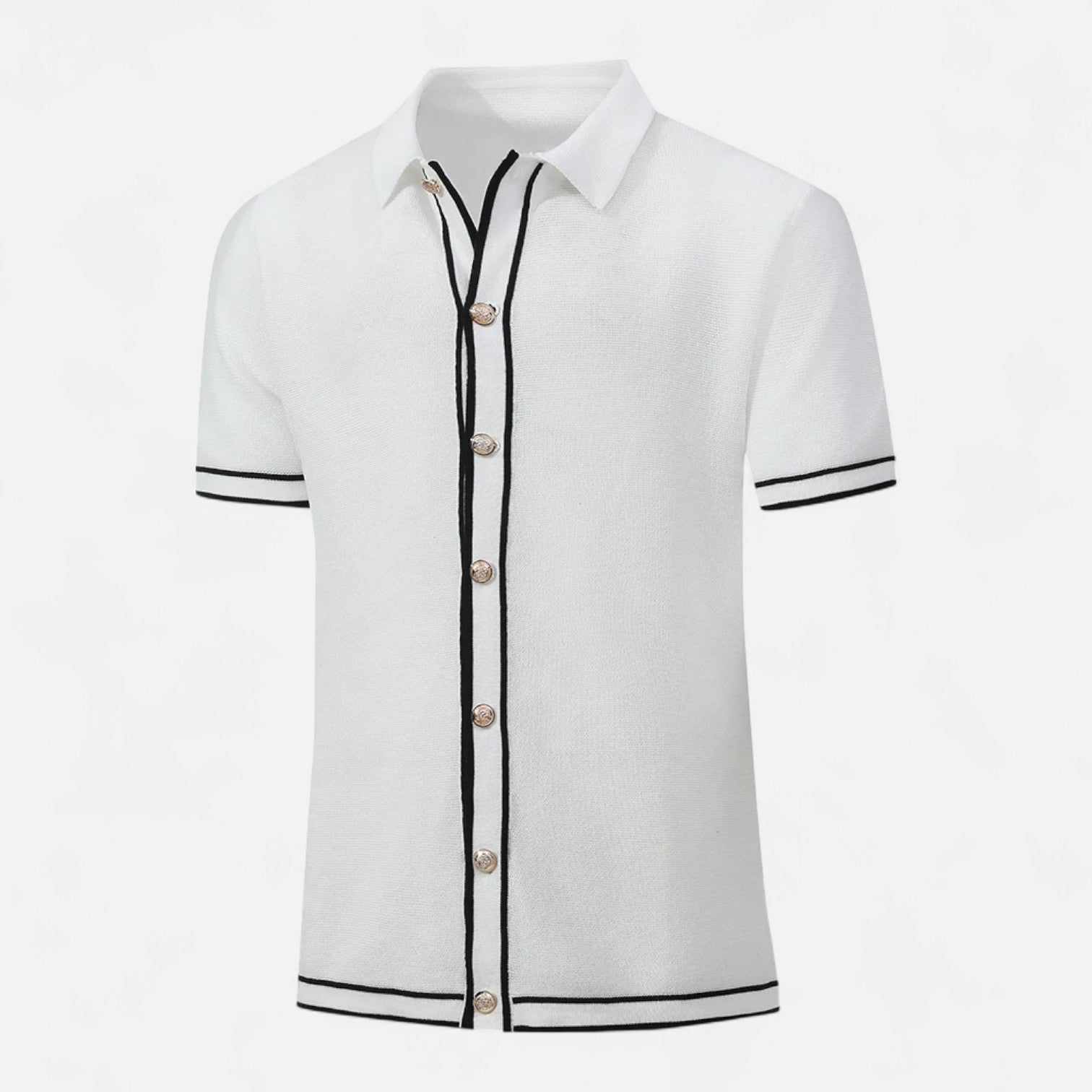 Ancienne Monde | Polo Rayé Rétro en Maille pour Homme