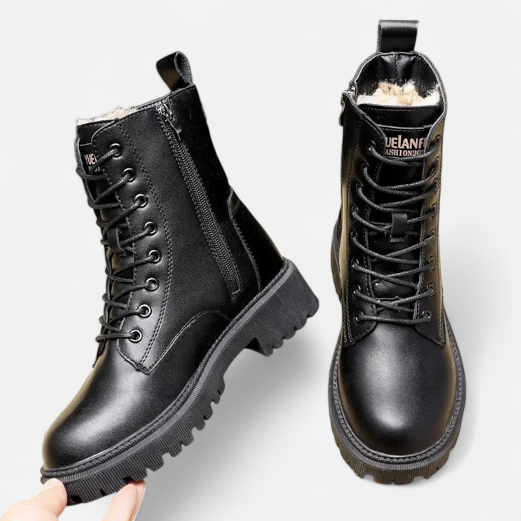 Ancienne Monde | Bottines d’Hiver Chaudes à Semelle Plateforme