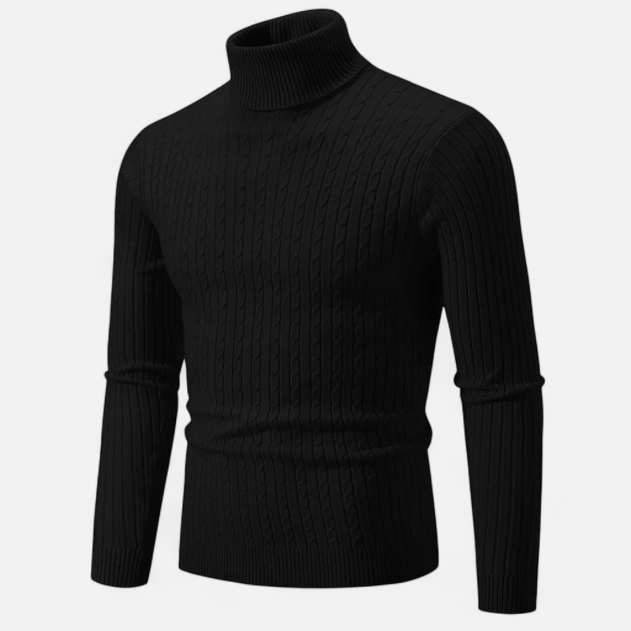 Ancienne Monde | Camisola de Gola Alta Homem Malha Lisa
