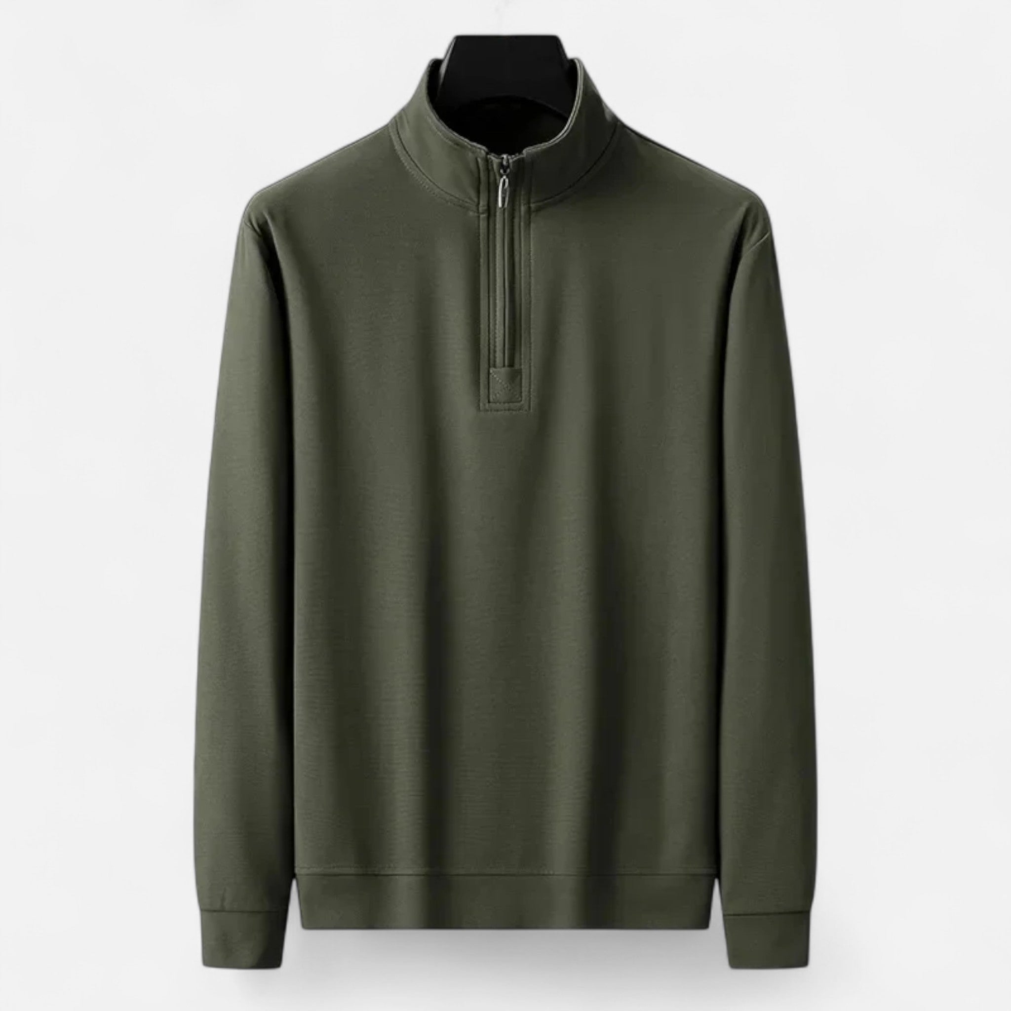 Ancienne Monde | Camisola Leve com Meio Fecho em Algodão Homem