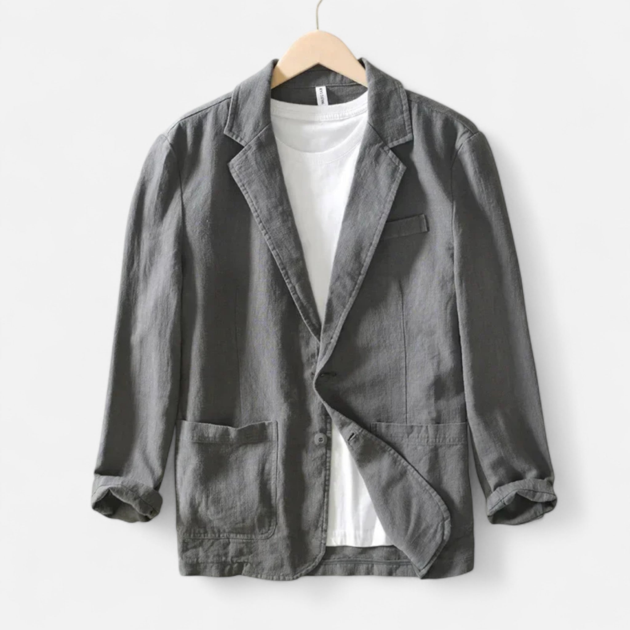 Ancienne Monde | Blazer Homme Lin Oversize Safari Chic