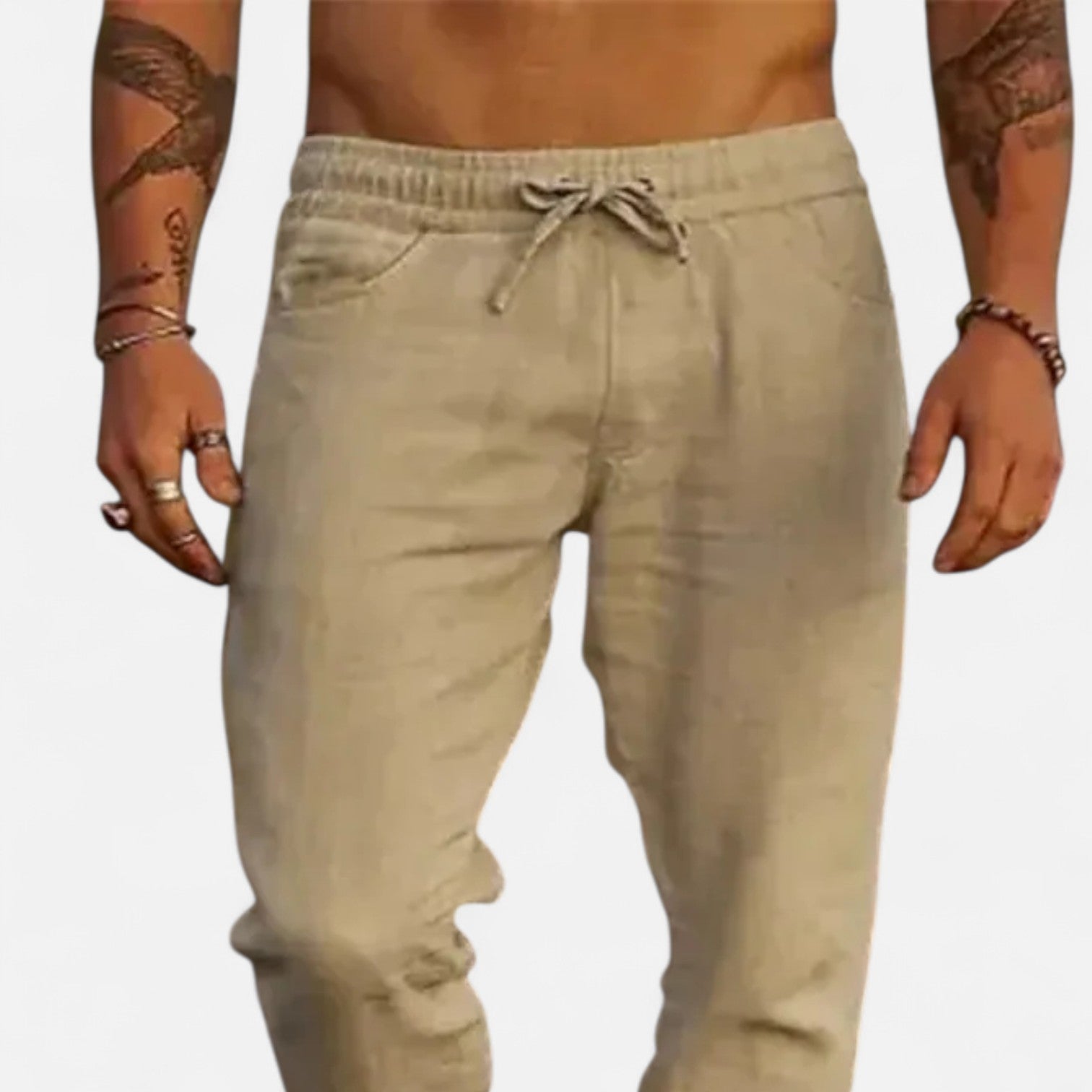 Ancienne Monde | Pantalon en Lin Homme – Confort Estival, Élégance Sans Effort