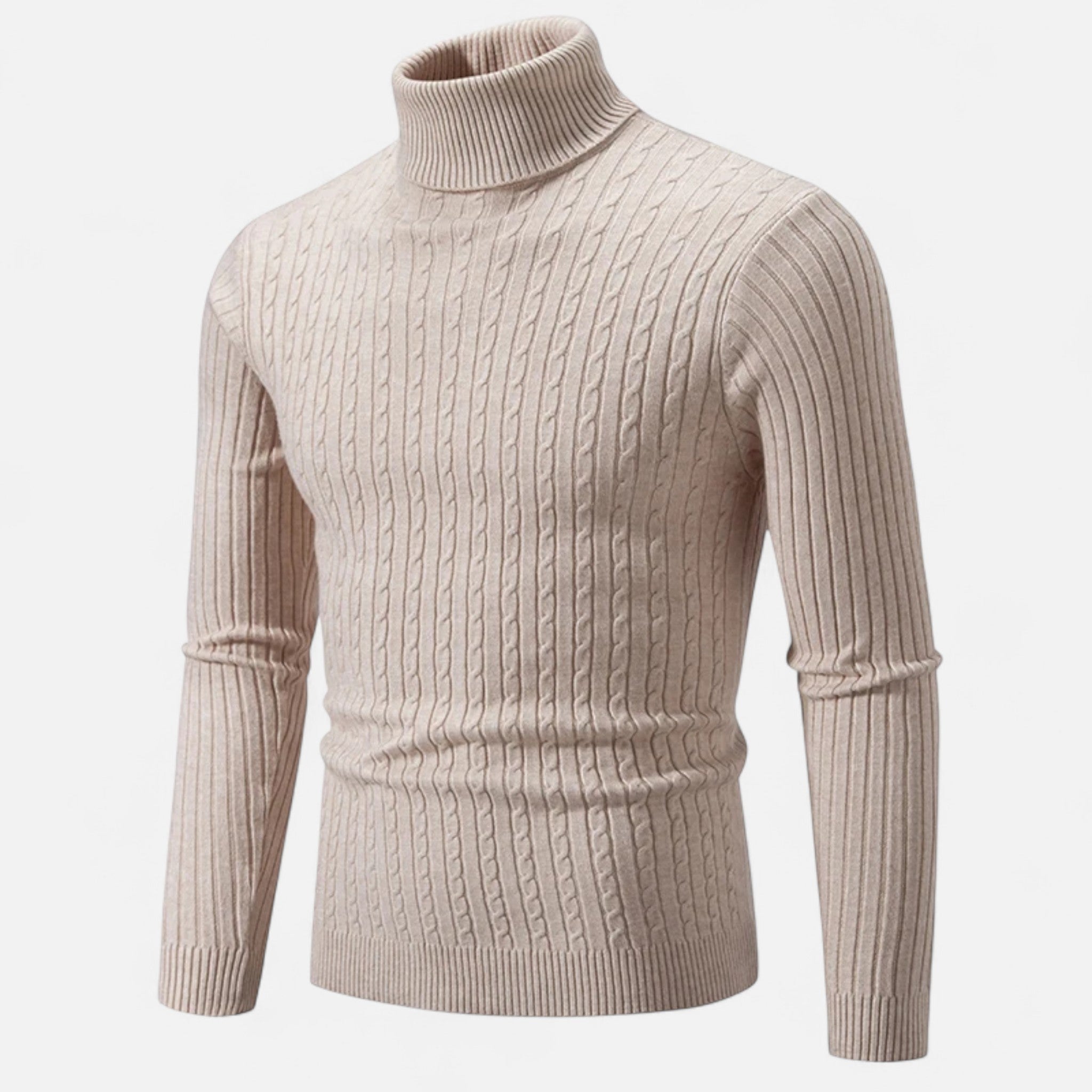 Ancienne Monde | Camisola de Gola Alta Homem Malha Lisa