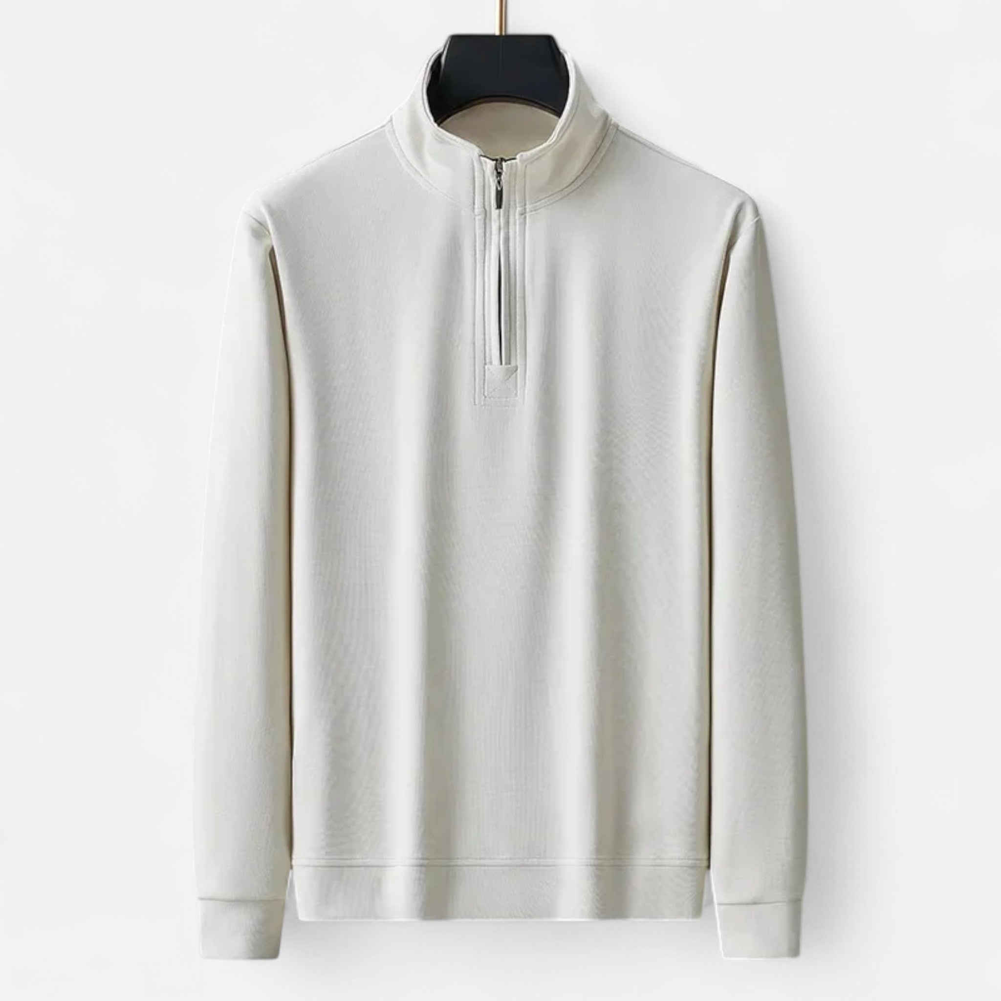 Ancienne Monde | Camisola Leve com Meio Fecho em Algodão Homem