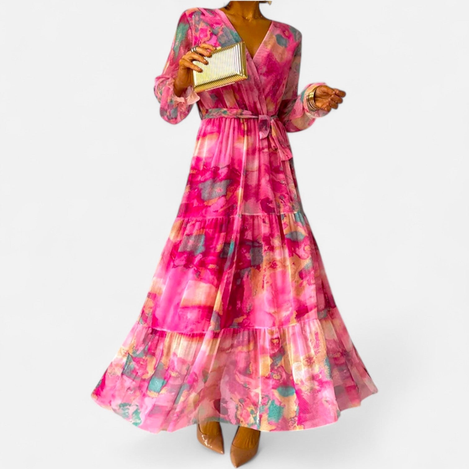 Ancienne Monde | Robe à Manches Longues pour Femme – Silhouette Moderne, Élégance Quotidienne Sans Effort