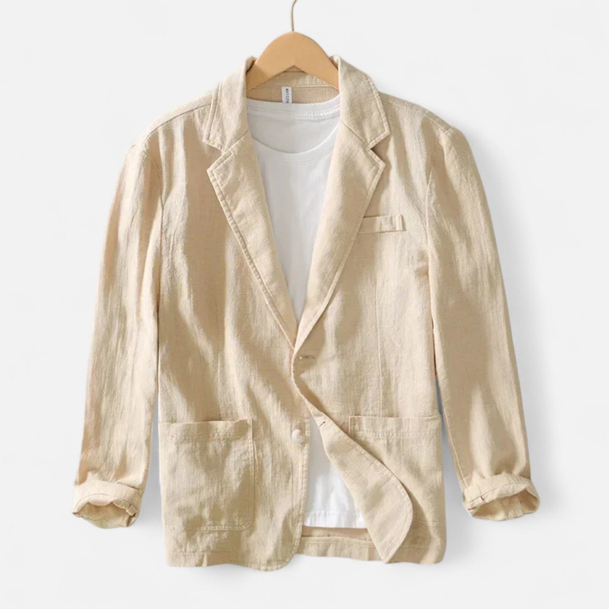 Ancienne Monde | Blazer Homme Lin Oversize Safari Chic