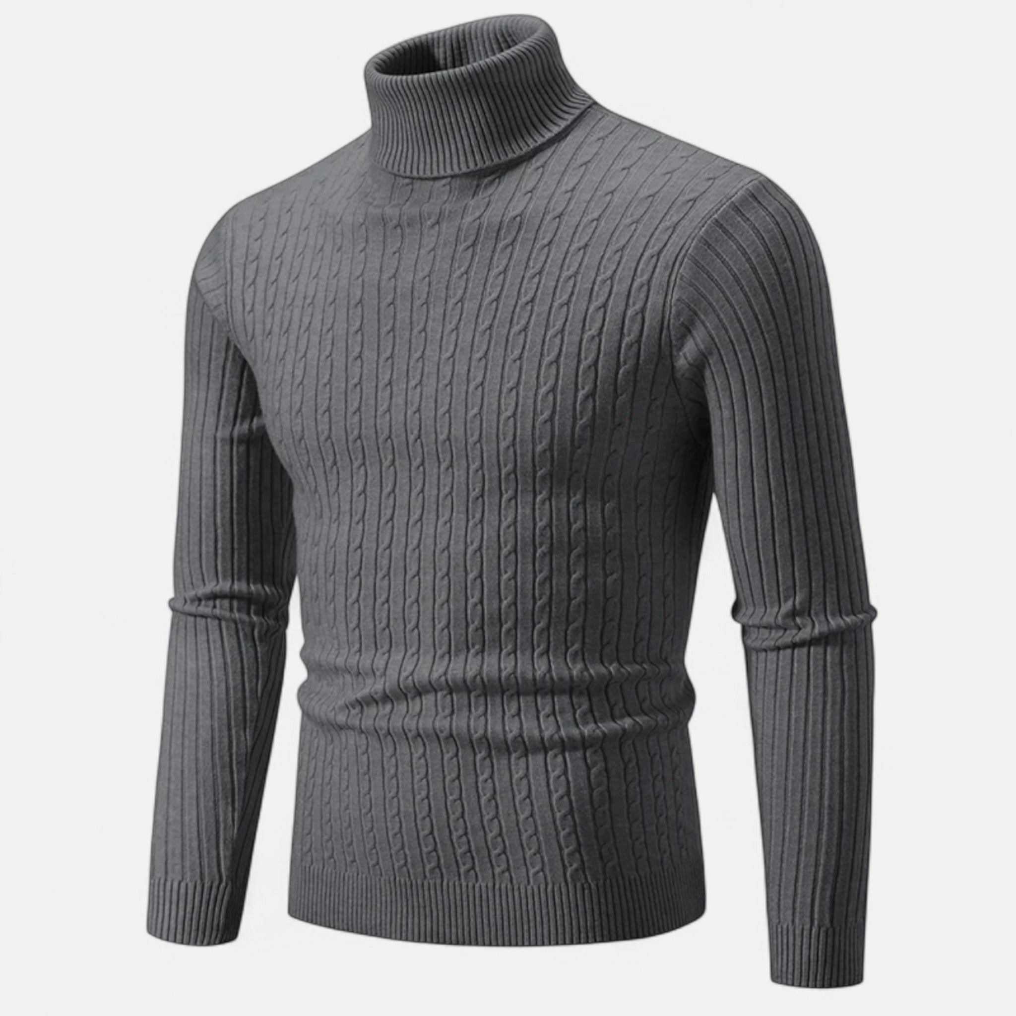 Ancienne Monde | Camisola de Gola Alta Homem Malha Lisa