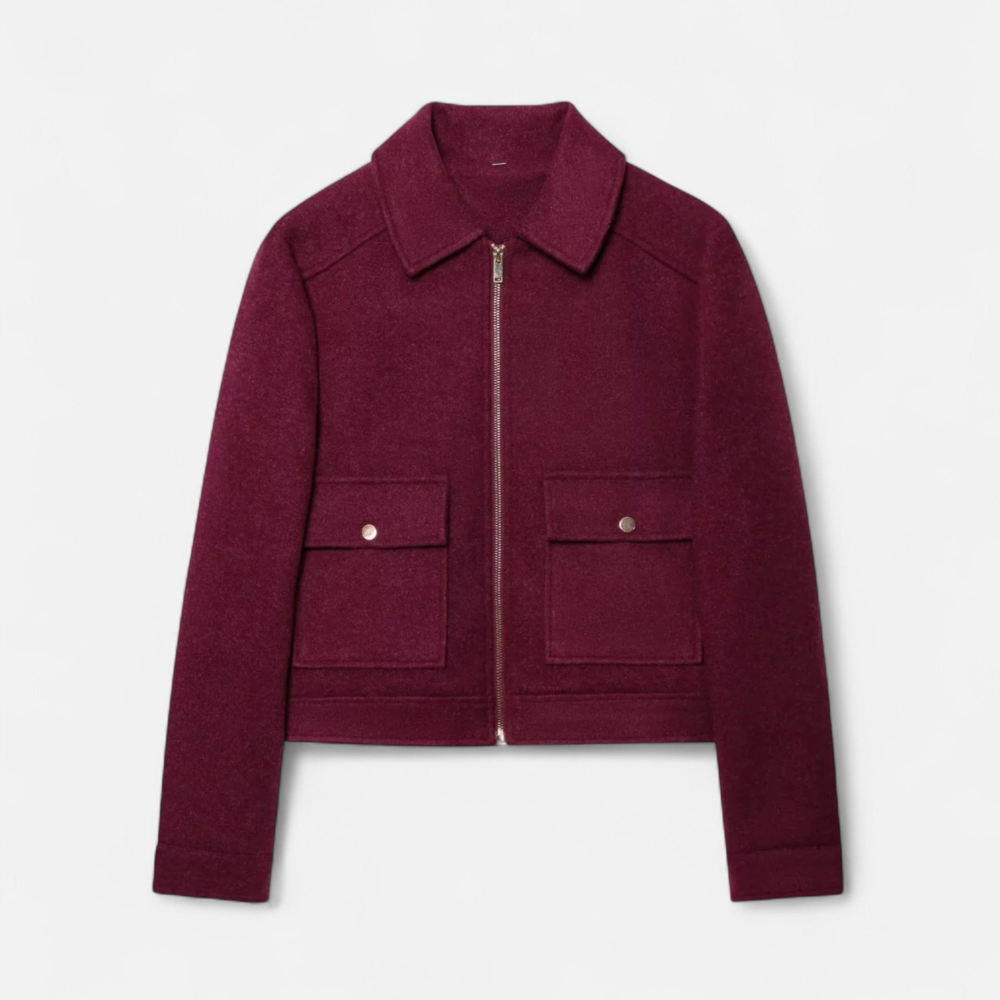 Ancienne Monde | Veste Femme Courte Zippée Élégante