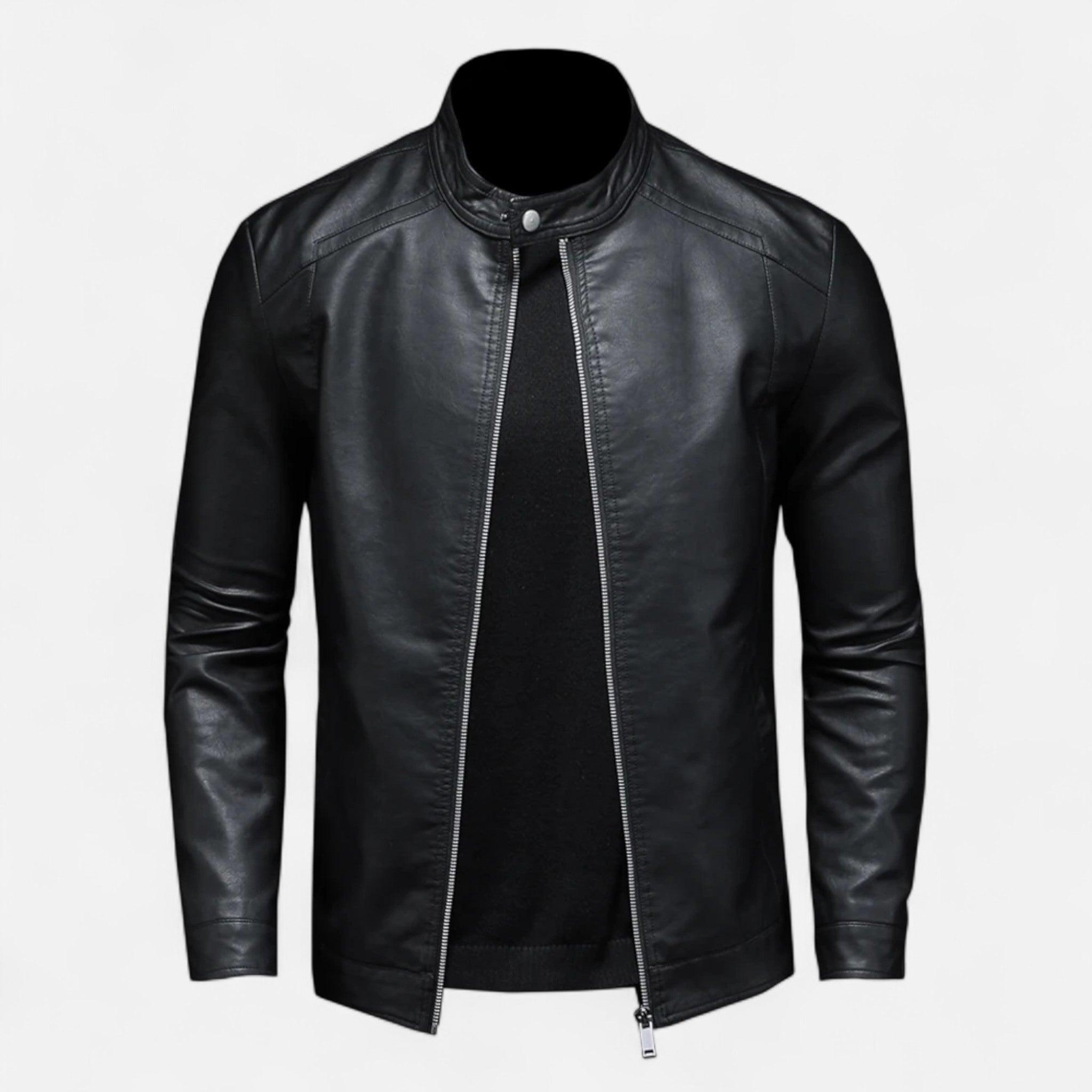 Ancienne Monde | Blouson Homme Cuir Biker Slim Fit