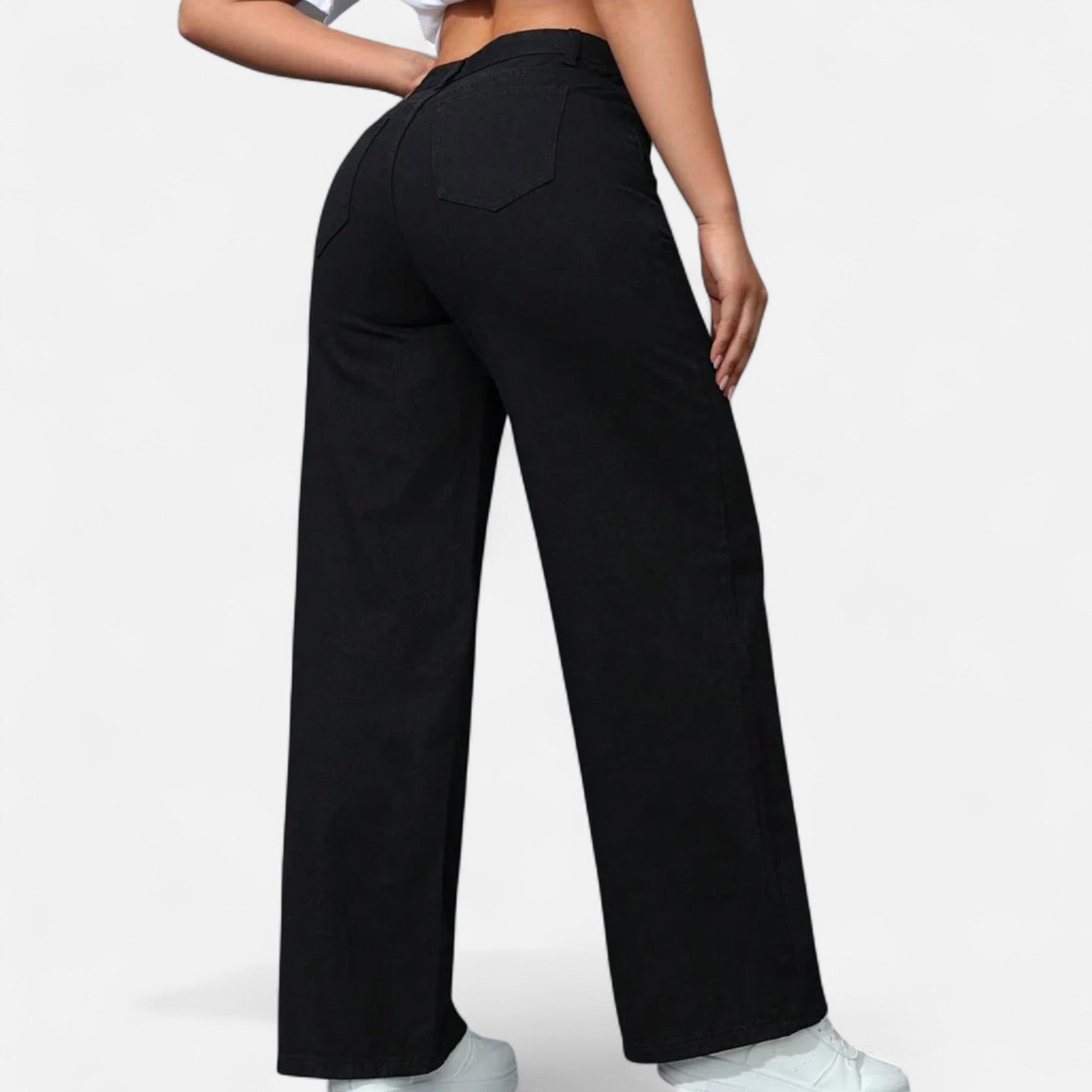 Antigo Mundo | Jean Mulher Largo Casual Elegante